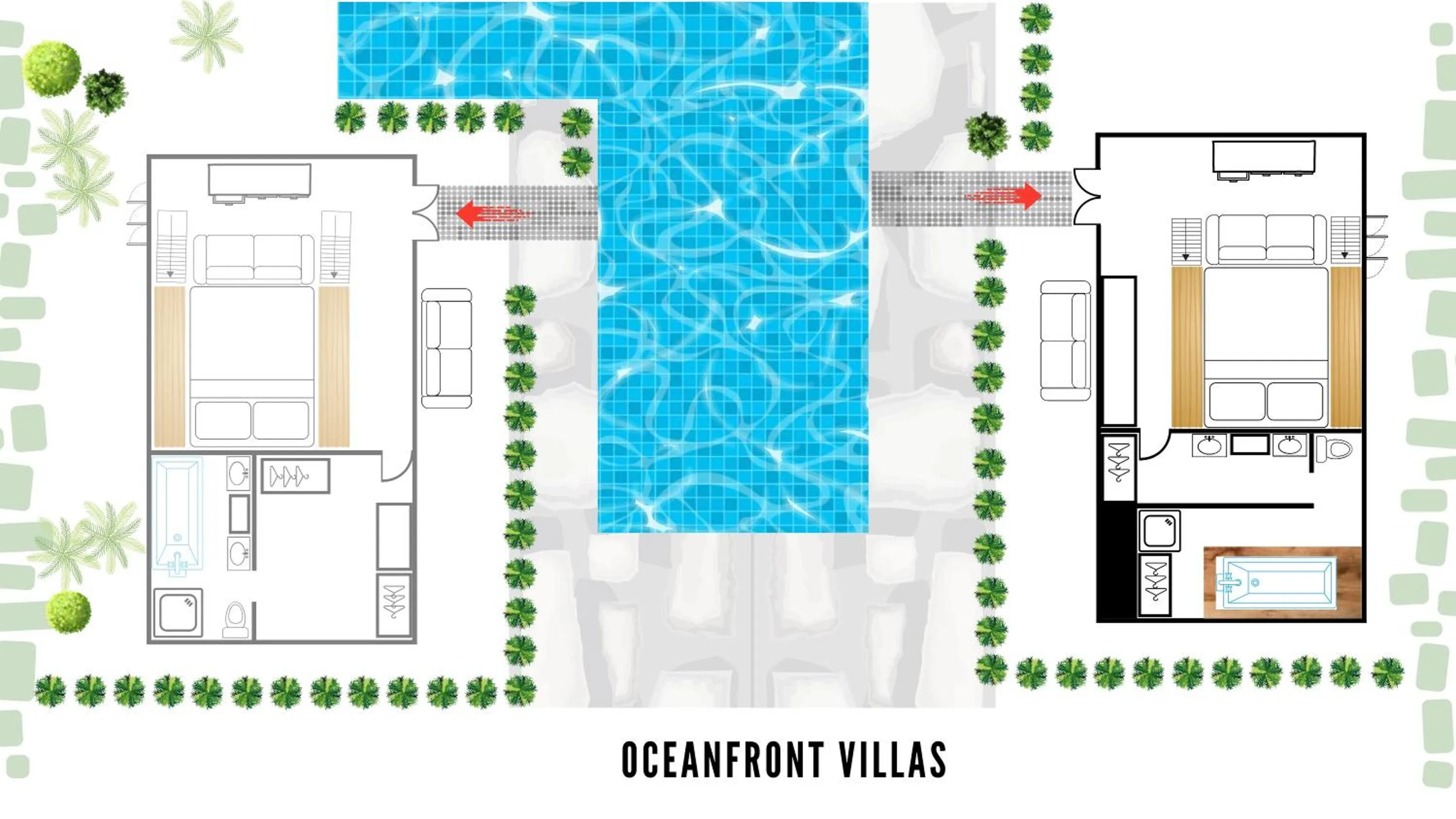 Floor plan in The Anda Mani Khaolak Beachfront Villas