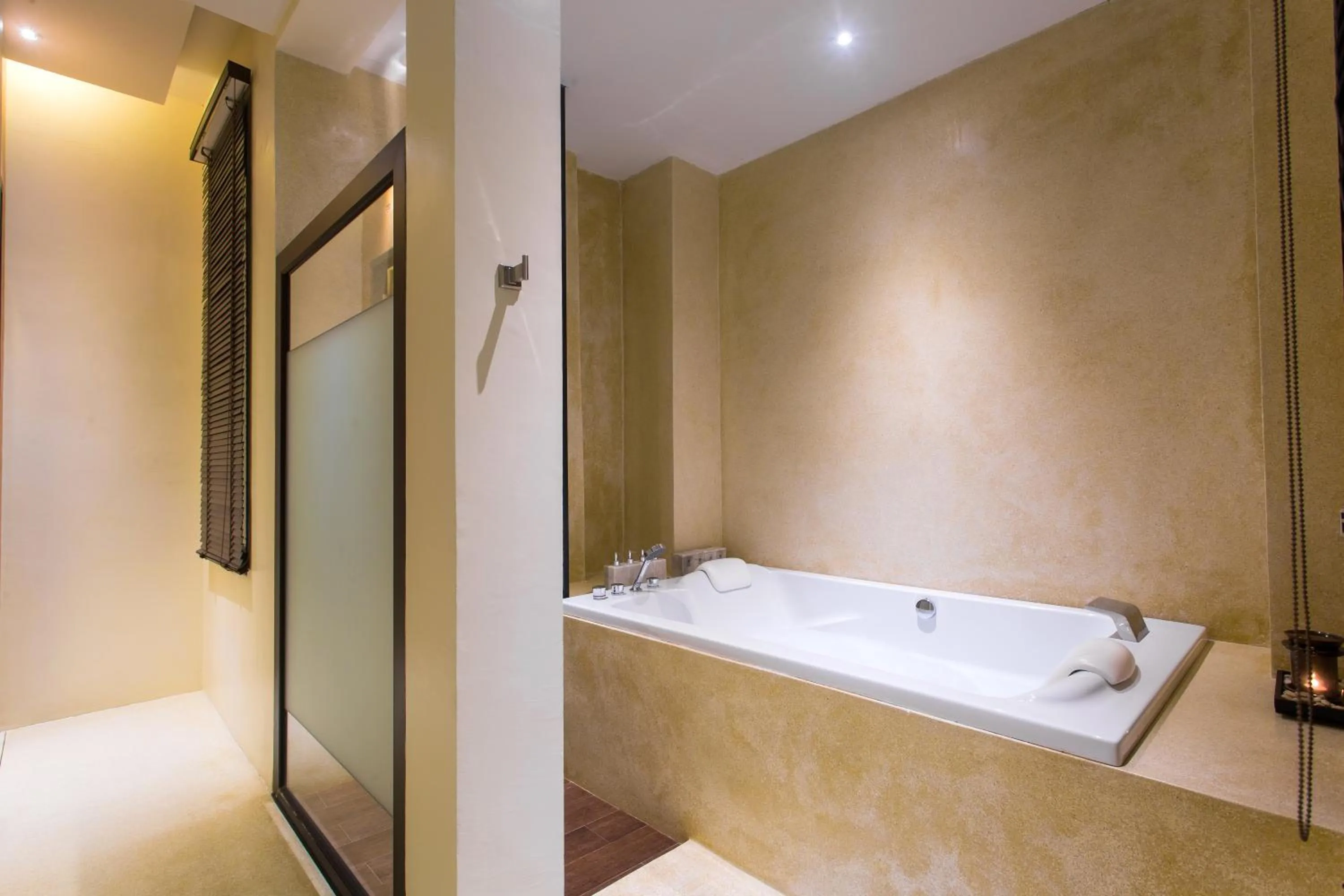 Bathroom, Bed in The Anda Mani Khaolak Beachfront Villas