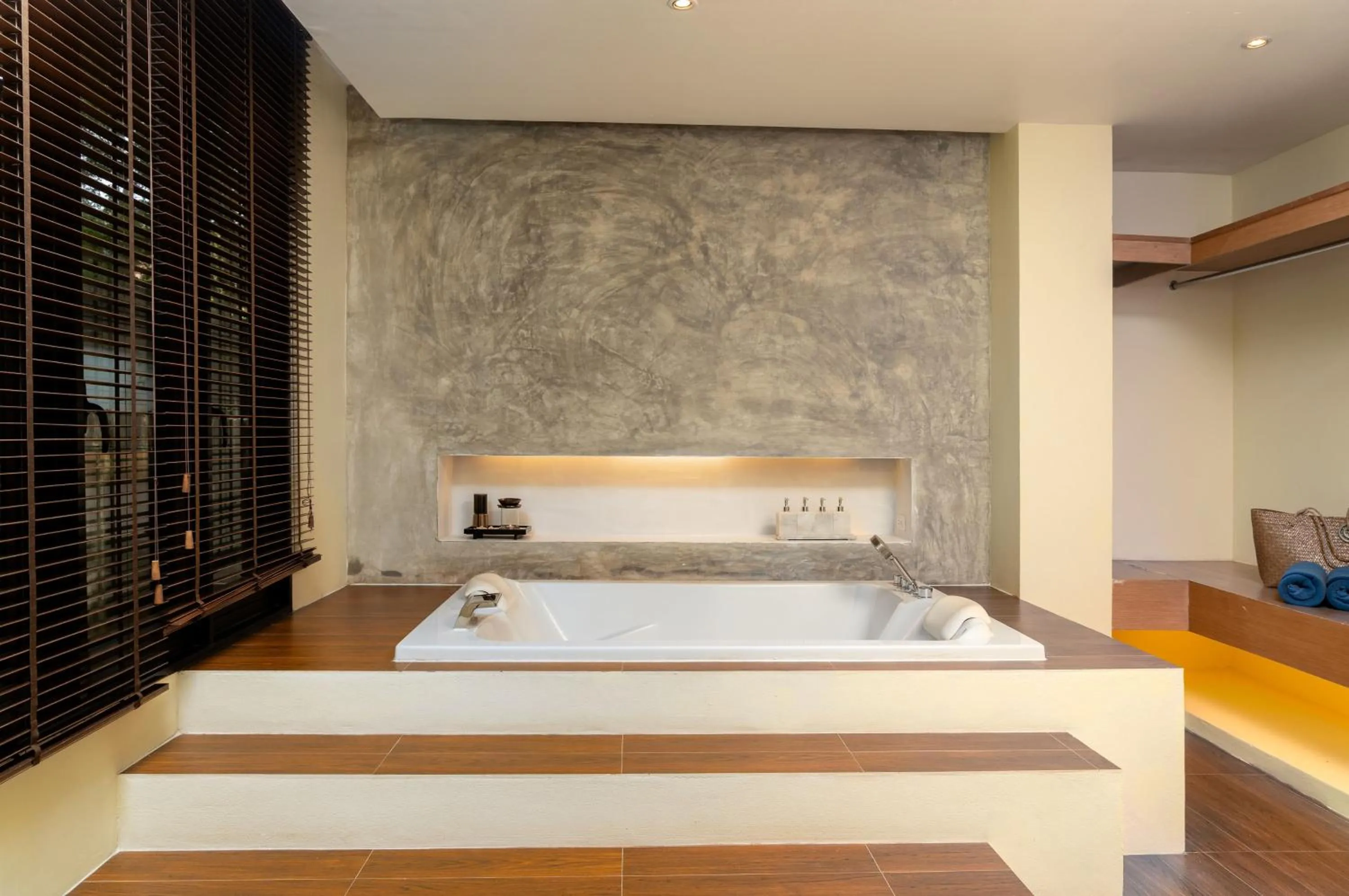 Bathroom, Bed in The Anda Mani Khaolak Beachfront Villas