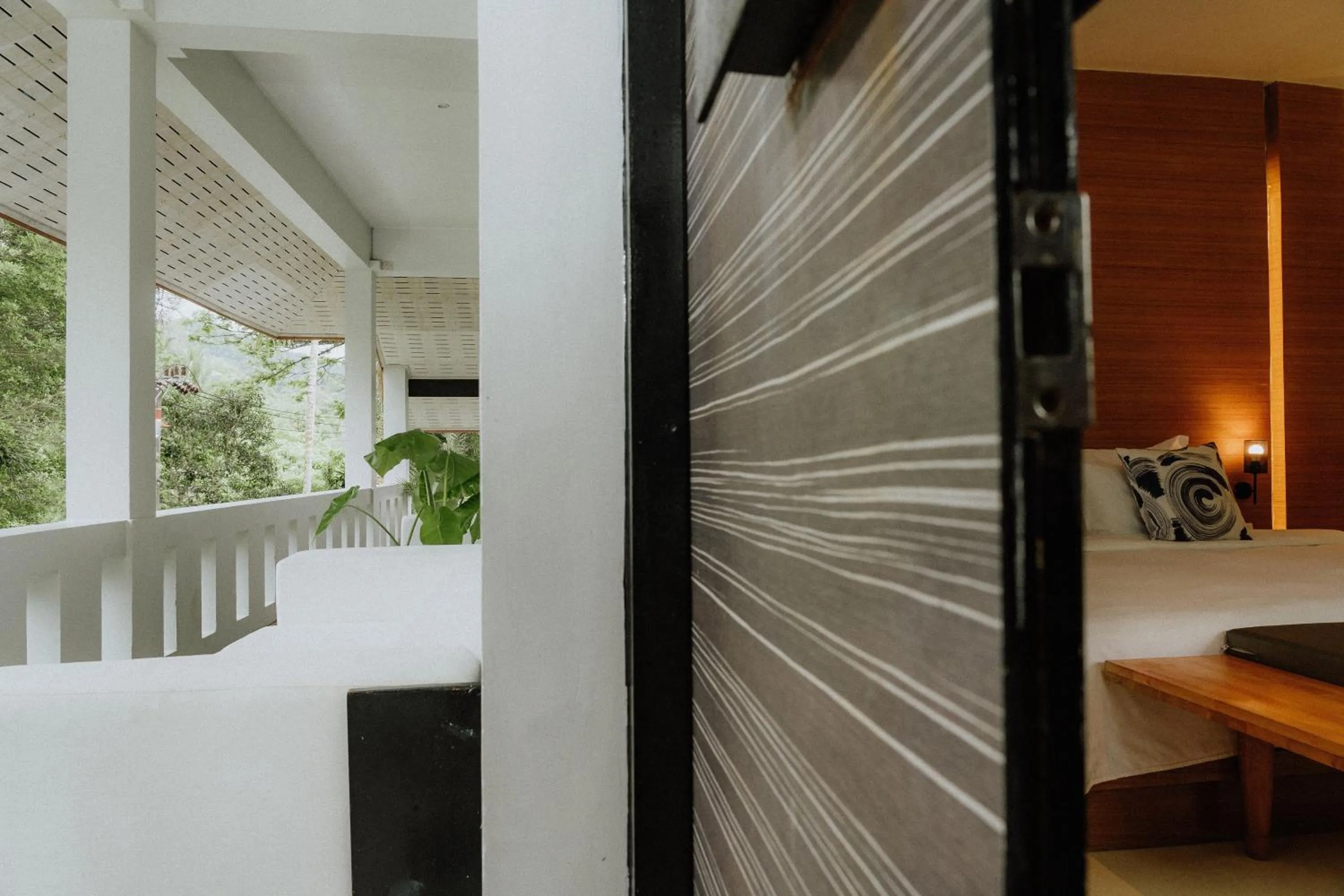Patio, Bed in The Anda Mani Khaolak Beachfront Villas