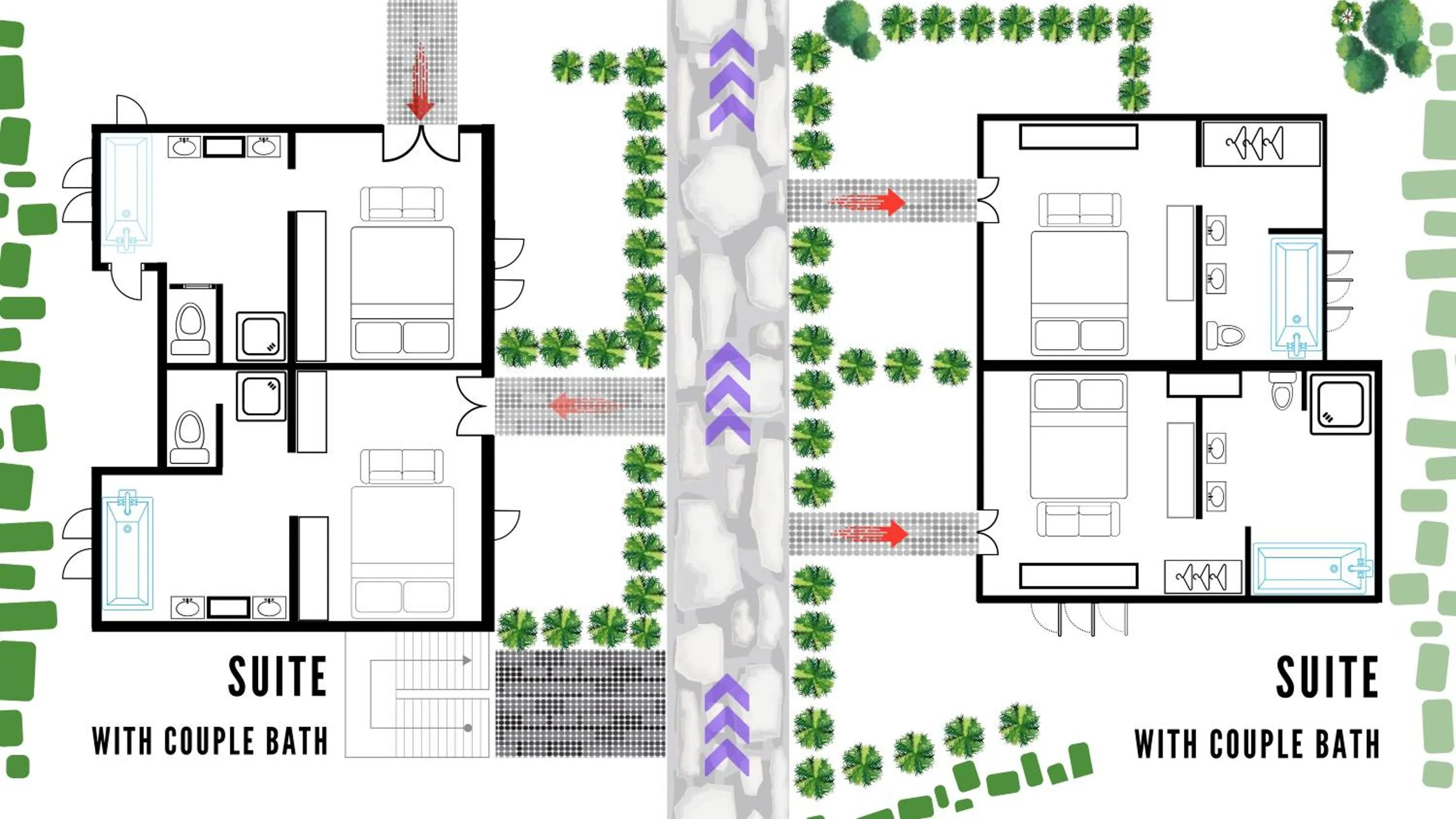 Floor plan in The Anda Mani Khaolak Beachfront Villas