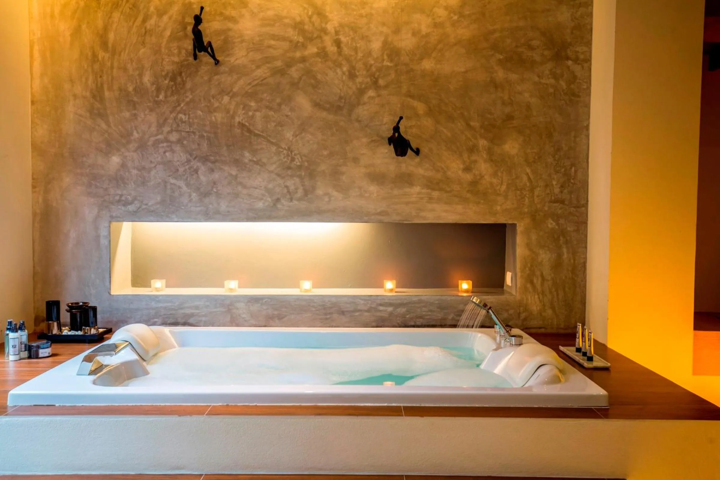 Bathroom, Bed in The Anda Mani Khaolak Beachfront Villas