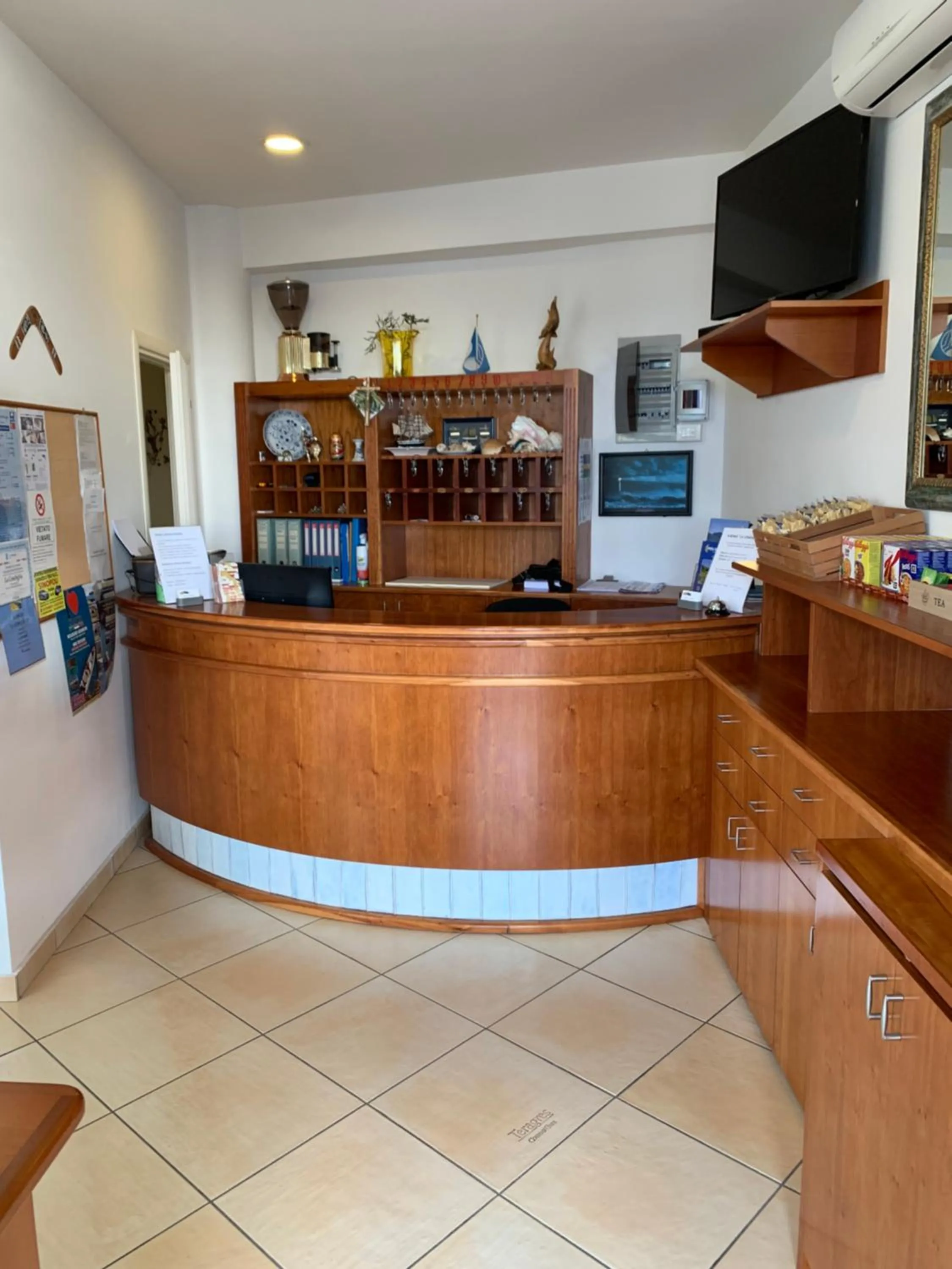 Lobby or reception in La Conchiglia