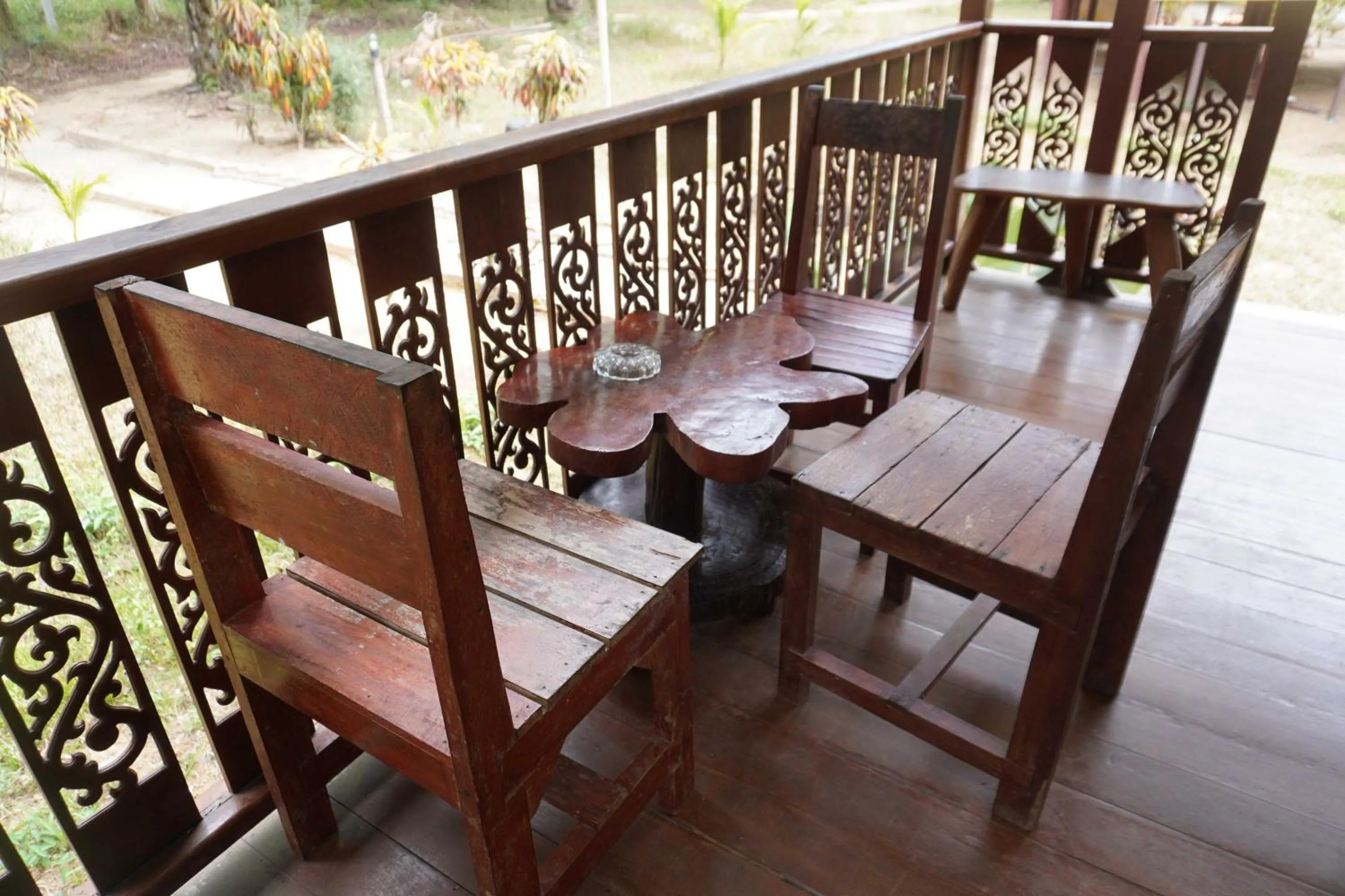 Seating area in Khao Sok Palmview Resort