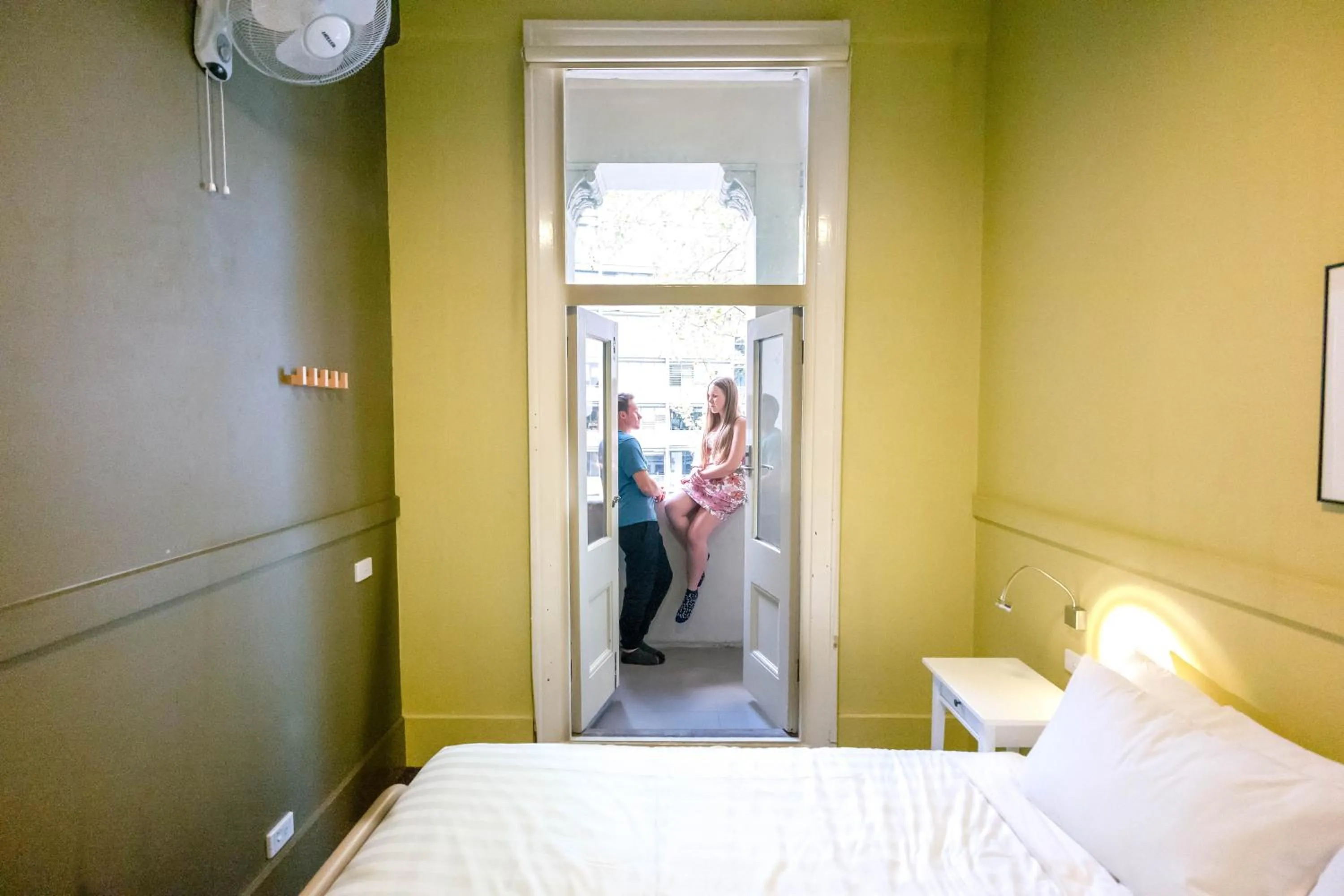 Bed in YHA Melbourne Central