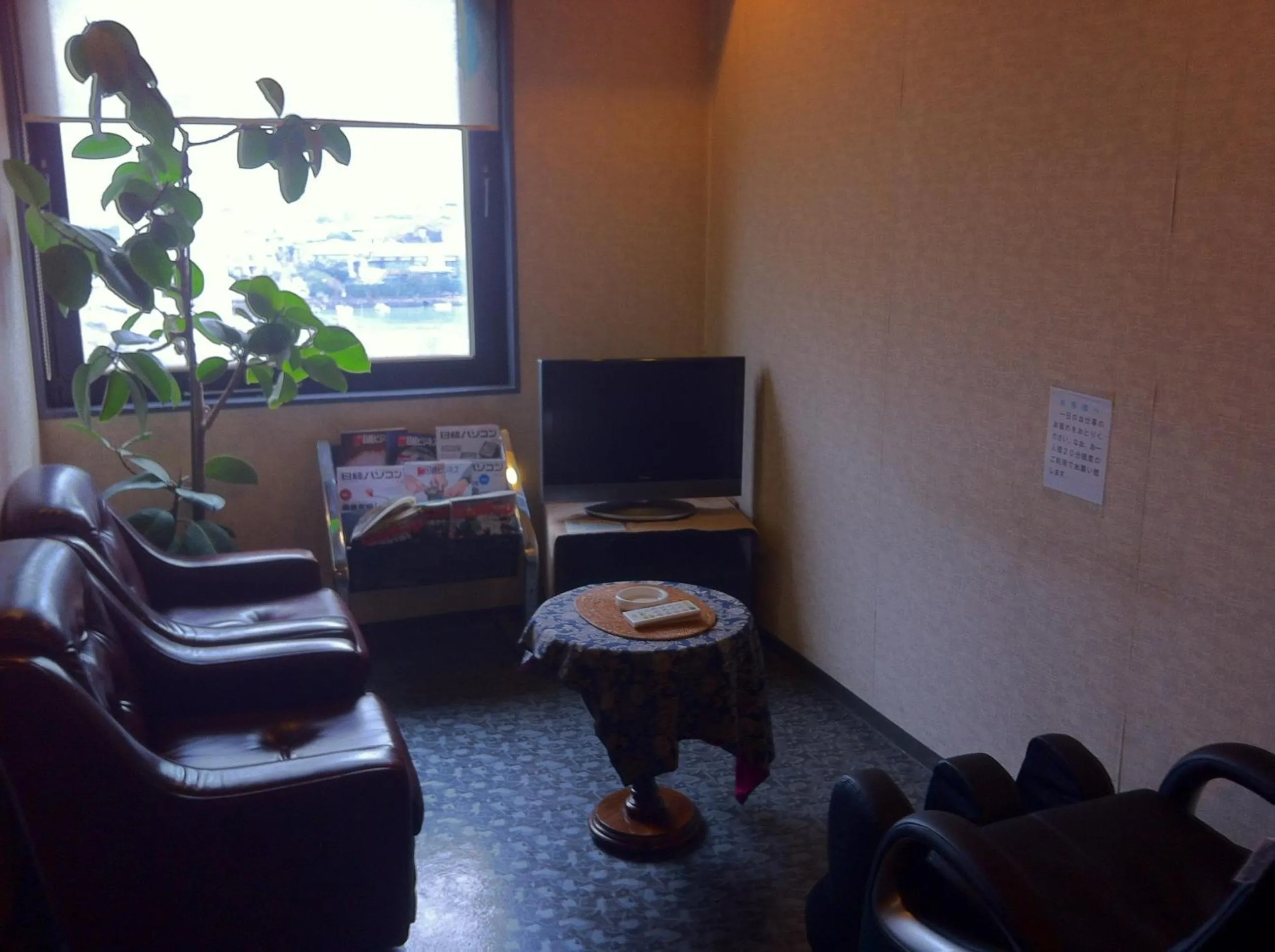 Communal lounge/ TV room in Asano Hotel