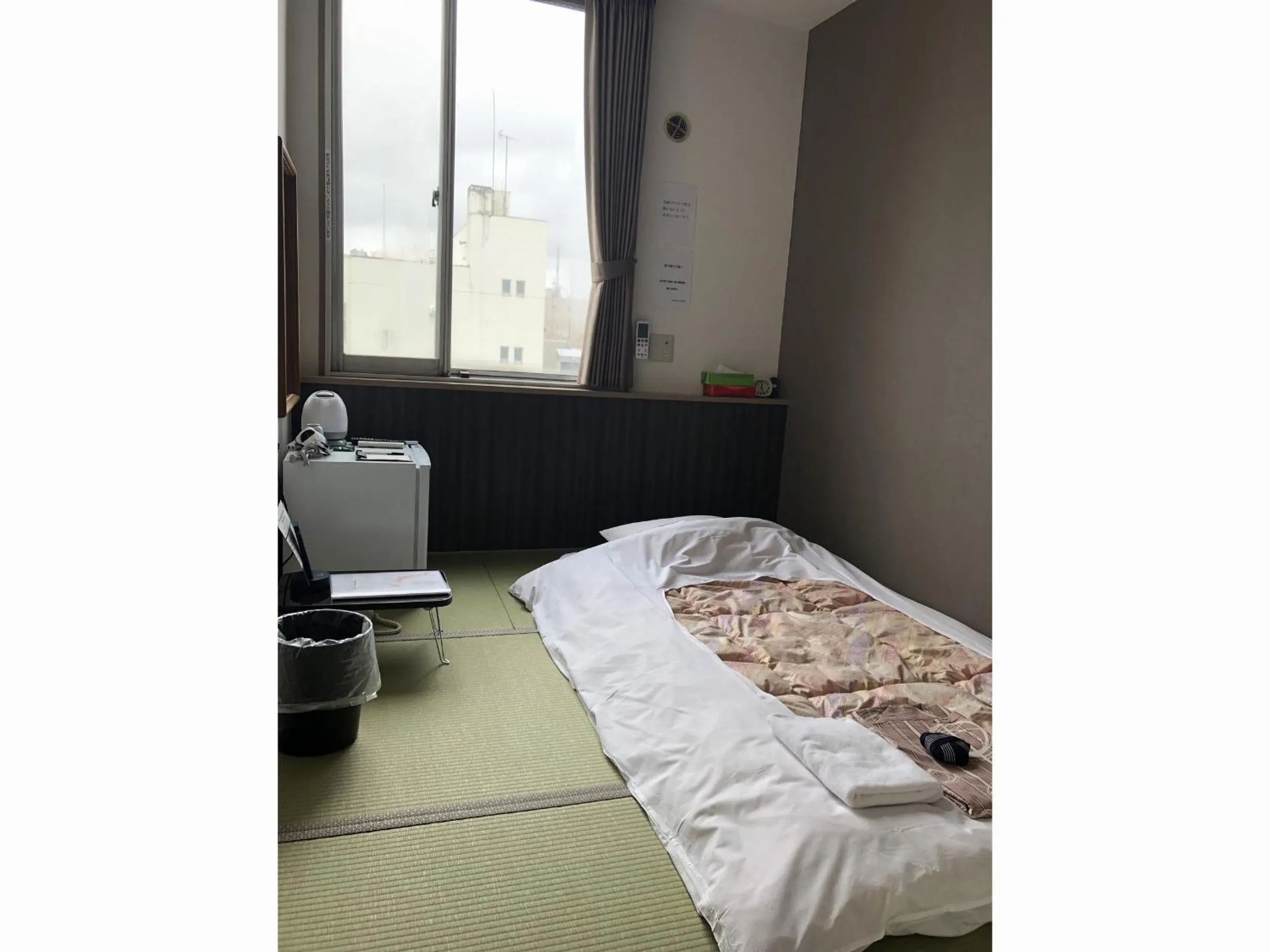 Photo of the whole room, Bed in Hotel Tetora Asahikawa Station
