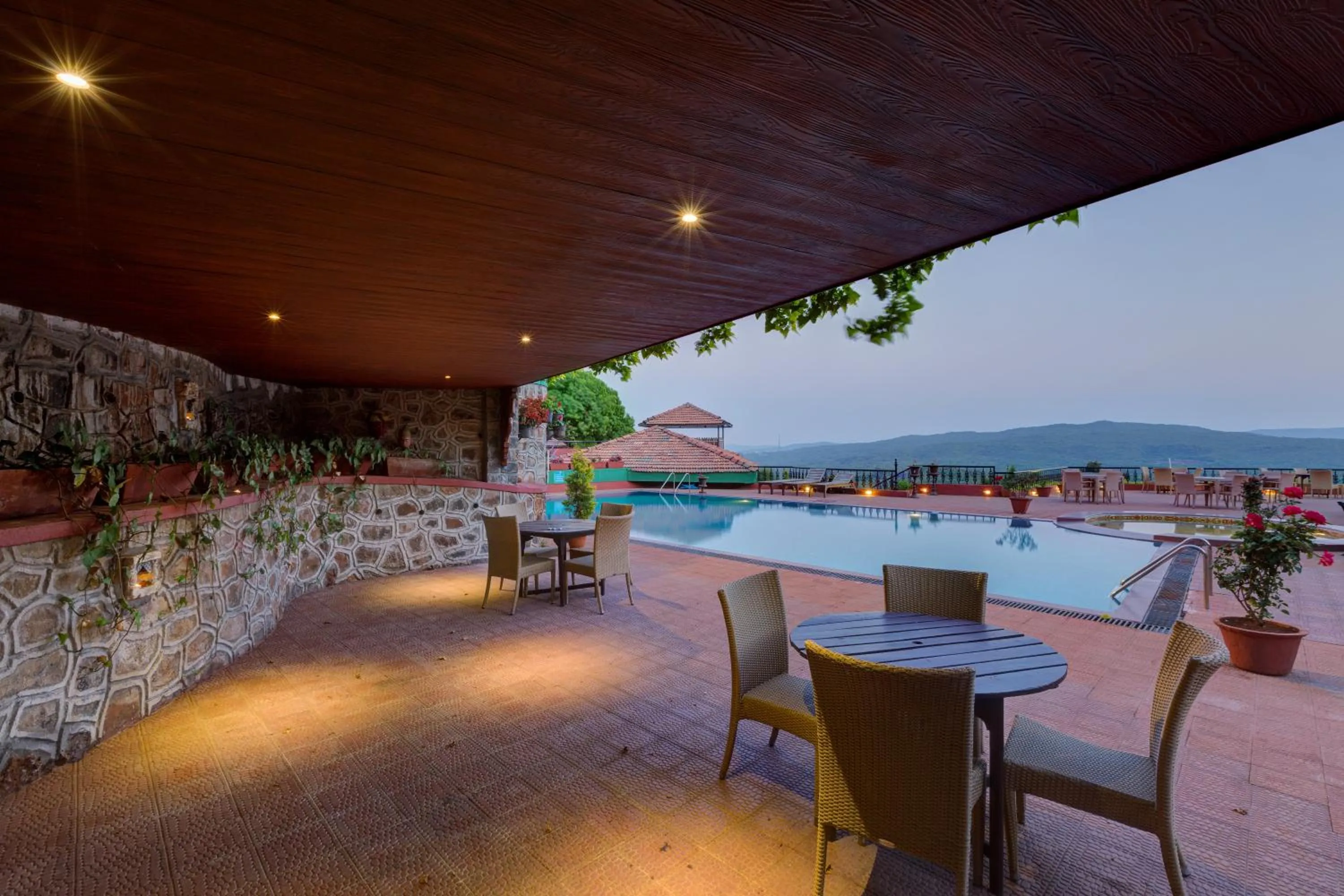 Swimming pool in Ramsukh Resorts and Spa