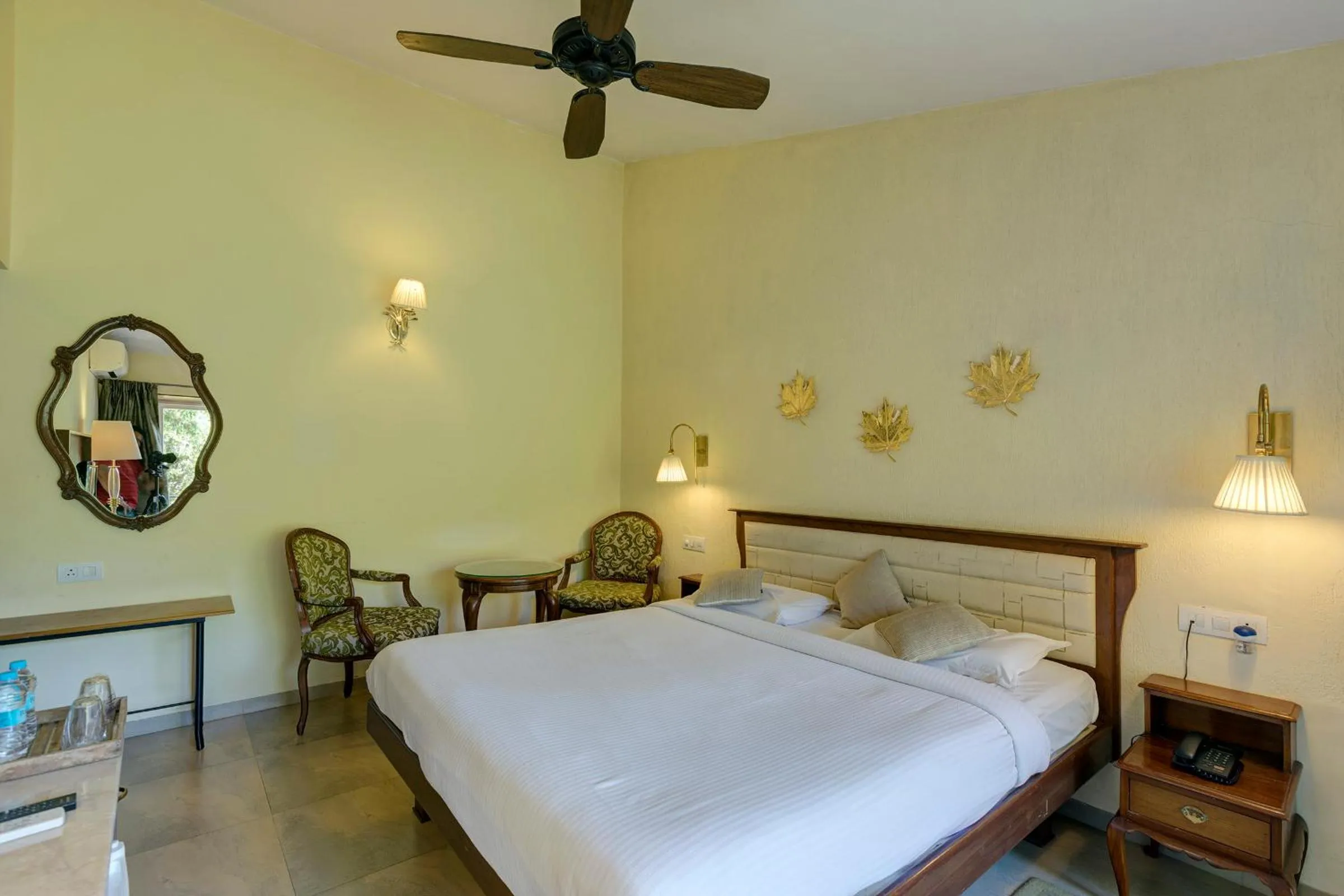 Bed in Ramsukh Resorts and Spa
