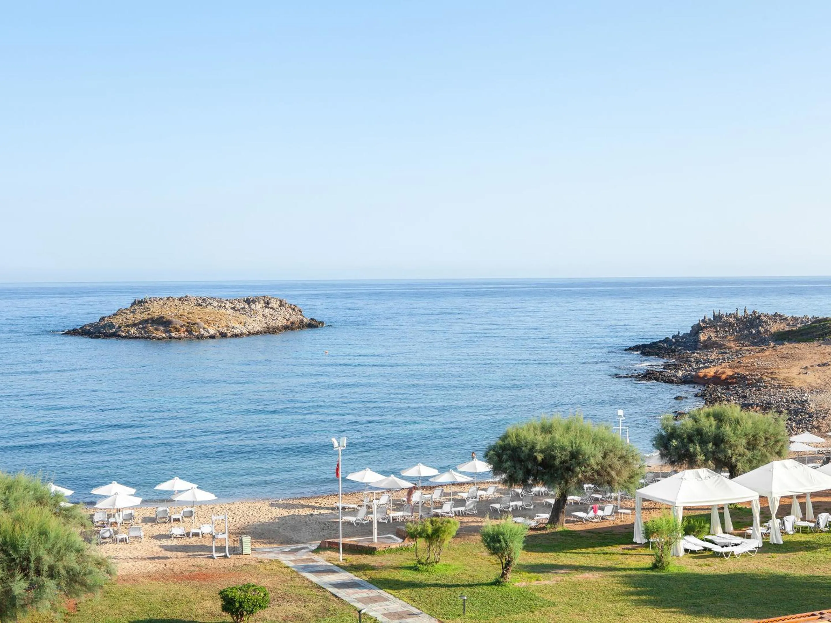 Beach in Grecotel Meli Palace