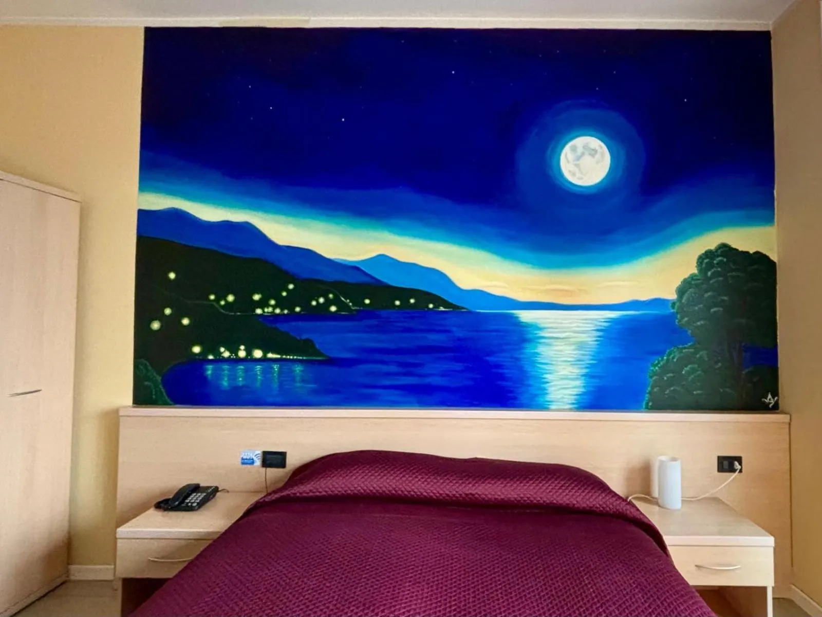 Bed in Hotel Aquavite