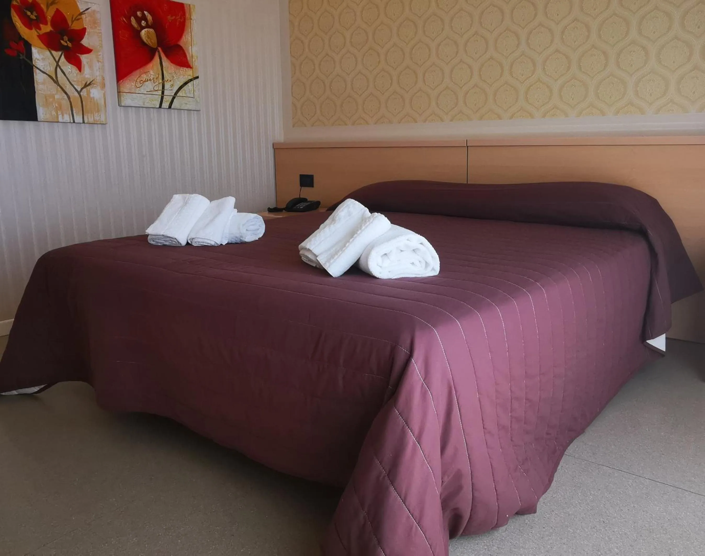 Bed in Hotel Aquavite
