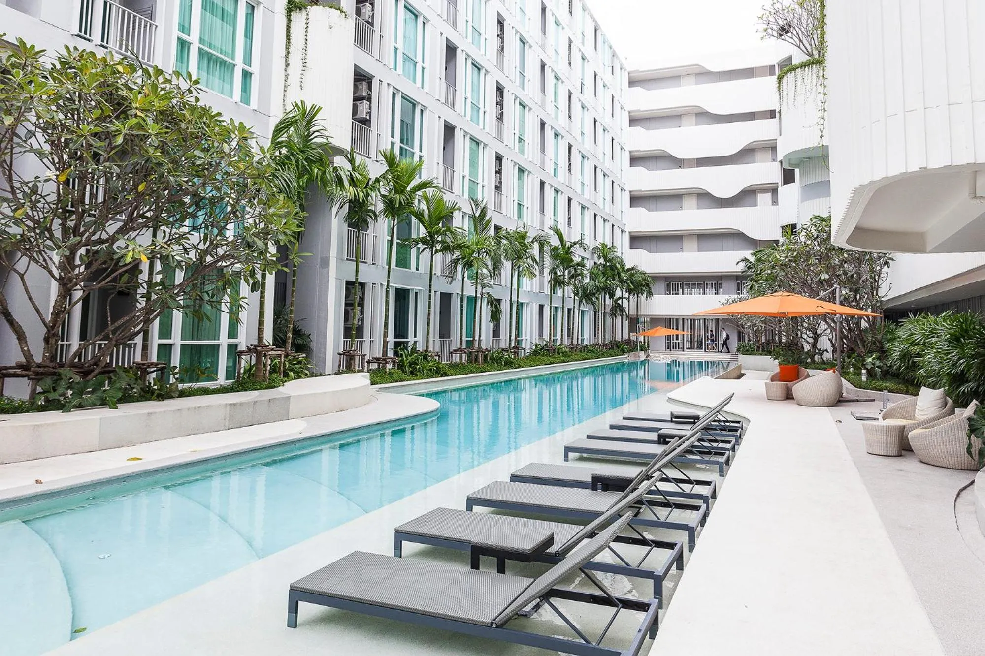 Swimming pool in Phuket Town 1 Bedroom Condo Luxury Facilities, The Base Downtown