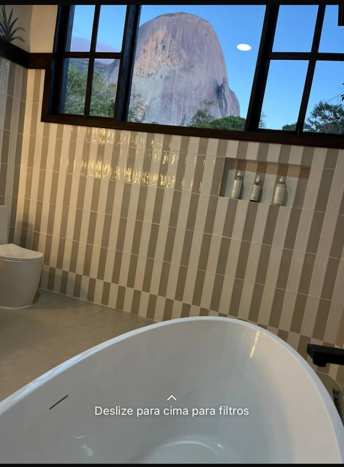 Bath in Pousada Pedra Azul