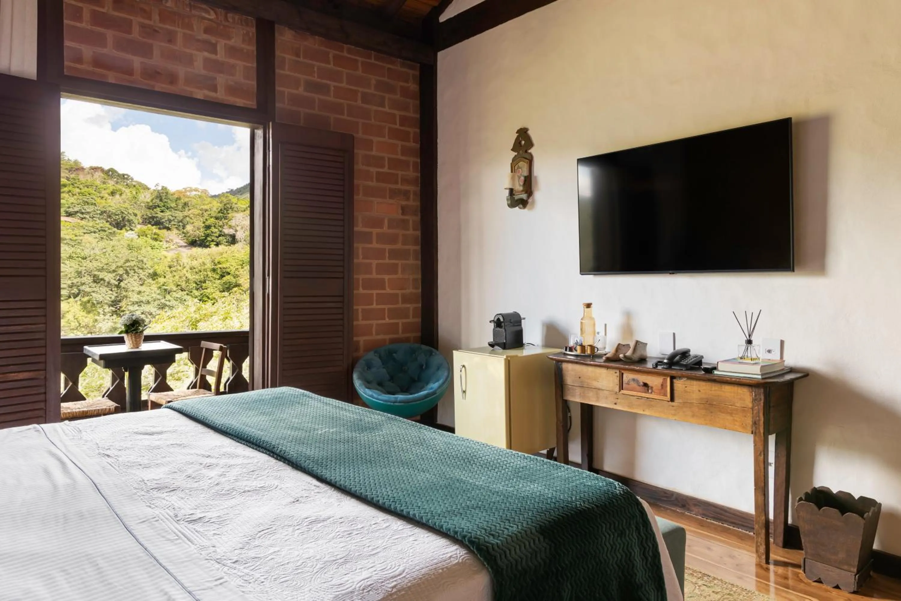 TV and multimedia, Bed in Pousada Pedra Azul