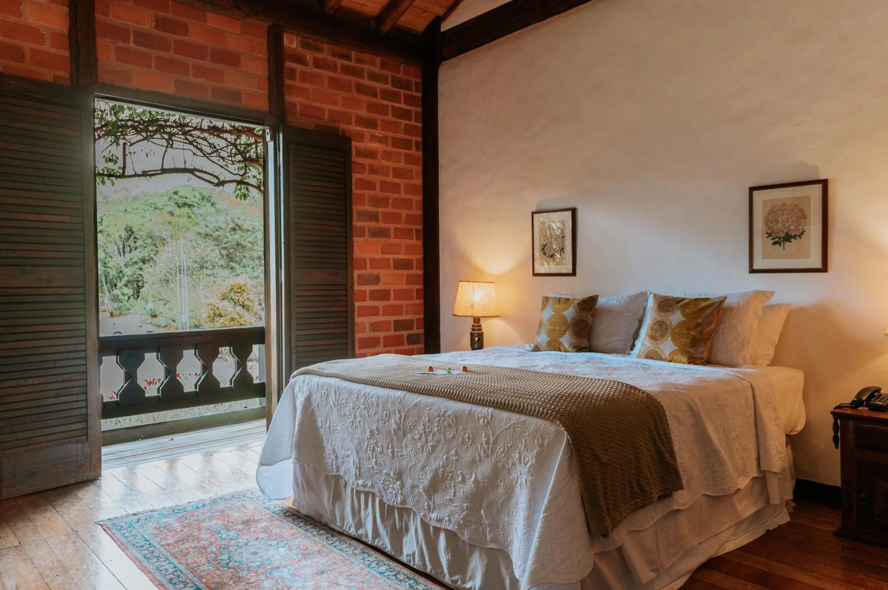 Bed in Pousada Pedra Azul