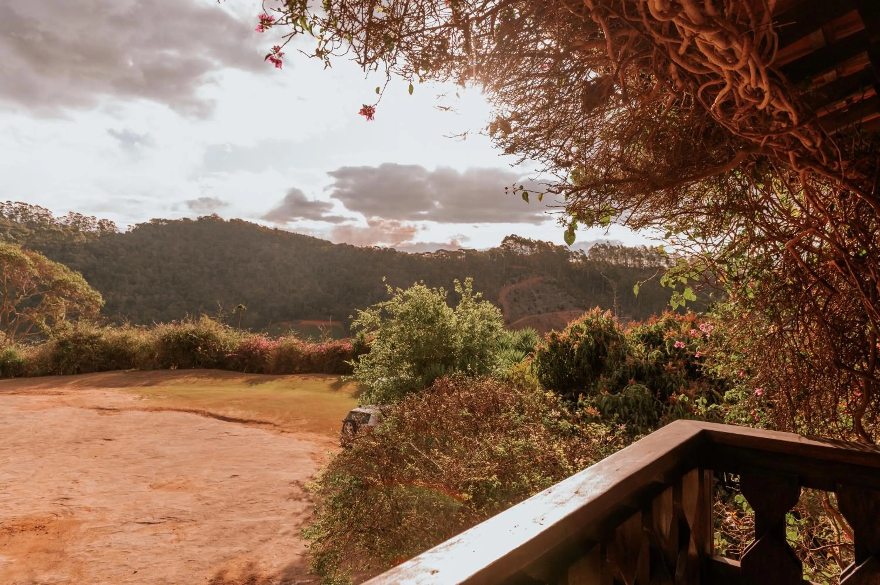 Garden view in Pousada Pedra Azul