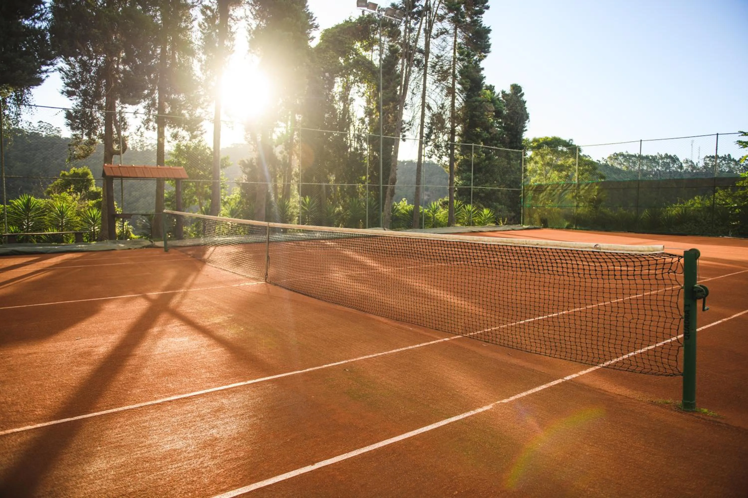 Tennis court in Pousada Pedra Azul