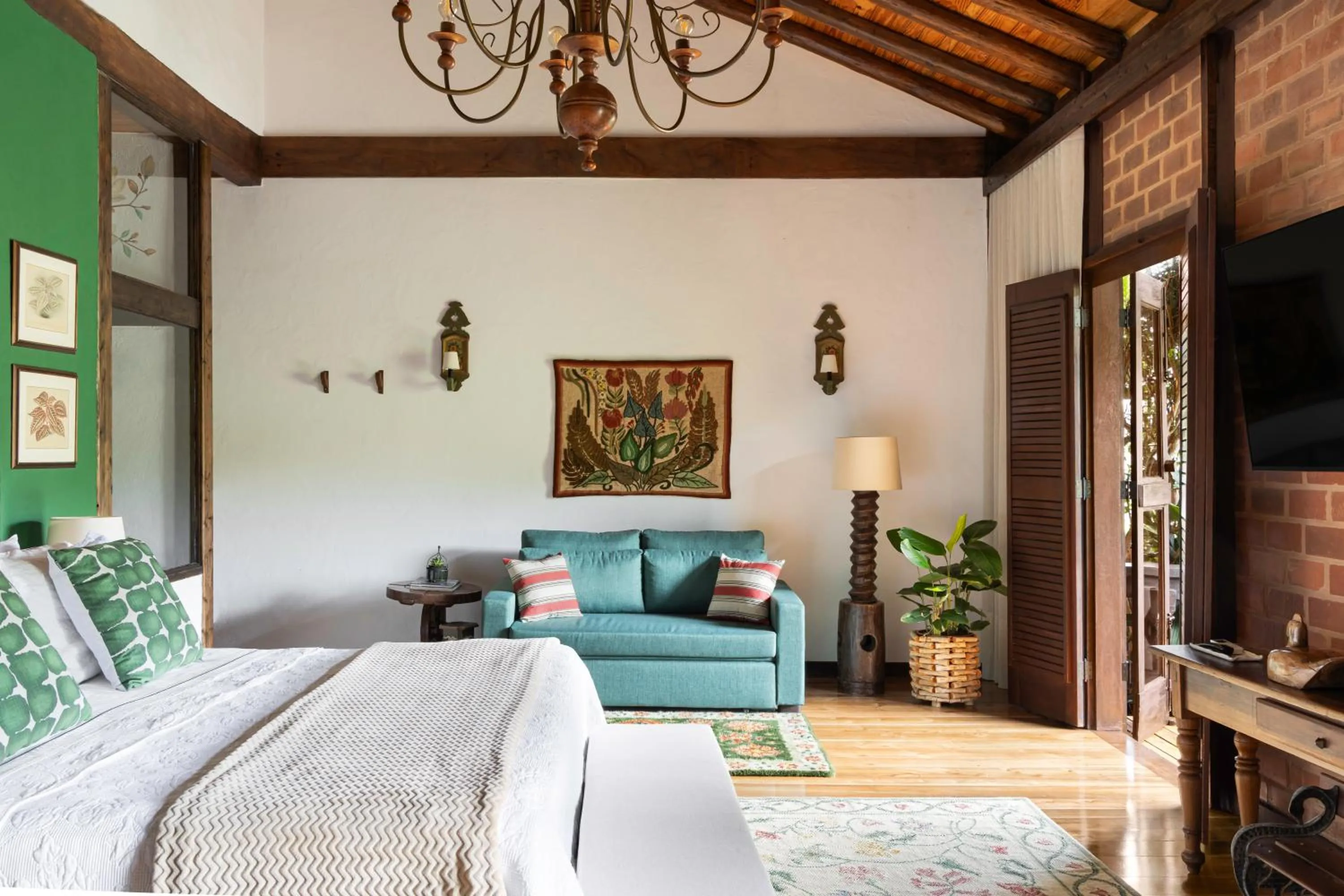 Bedroom, Bed in Pousada Pedra Azul