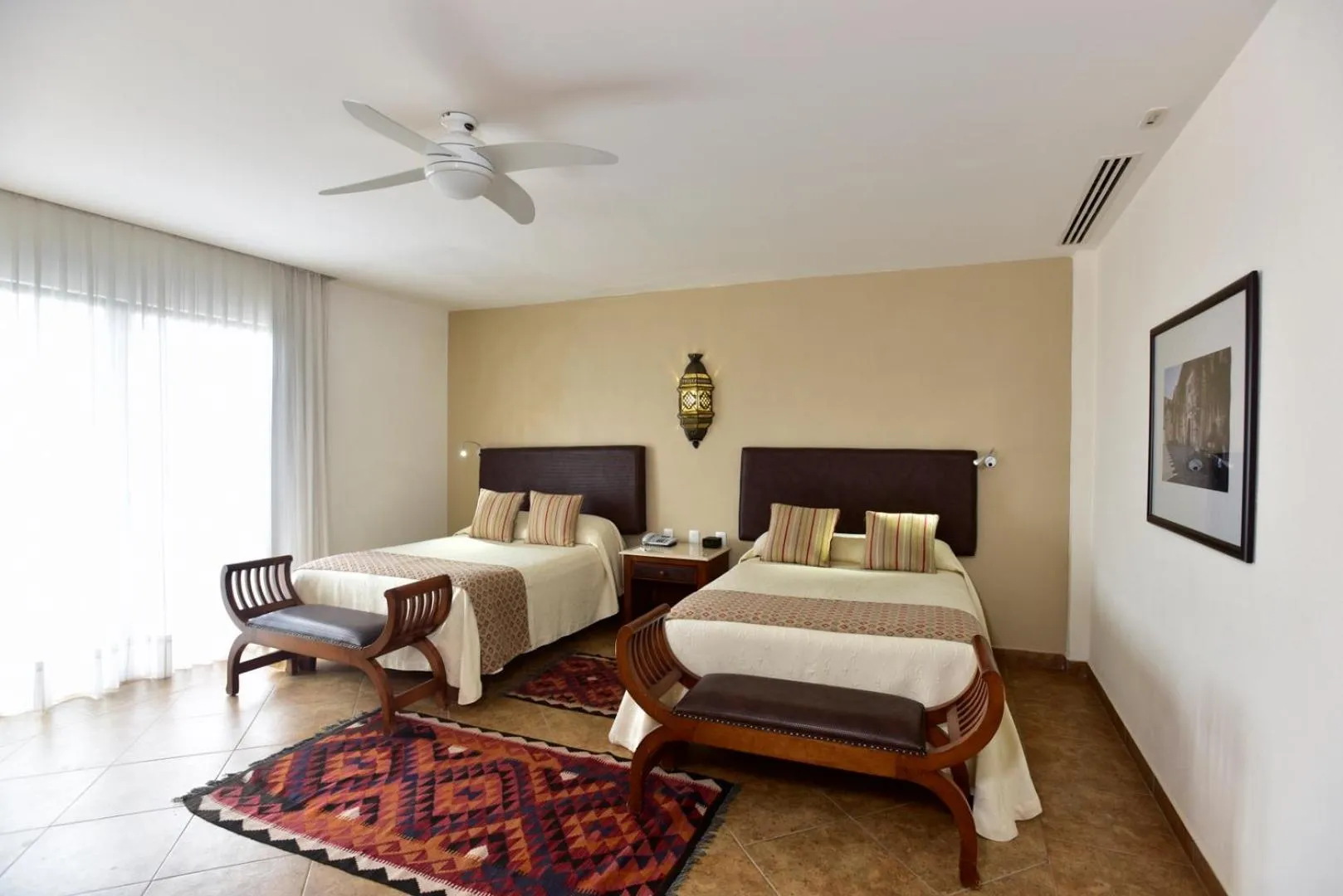 Bed in Hotel & Spa Hacienda de Cortés