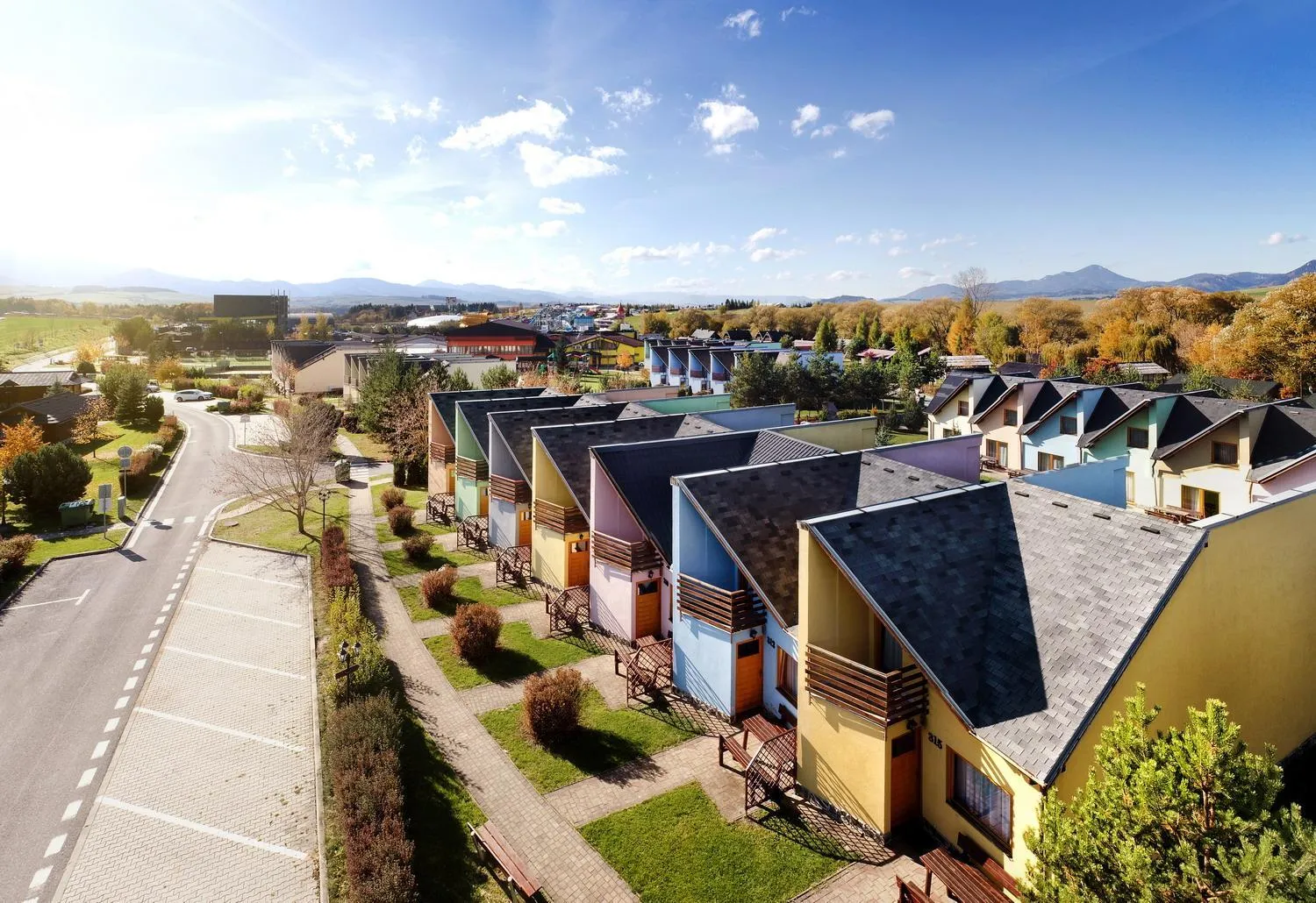 Bird's eye view in Holiday Village Tatralandia