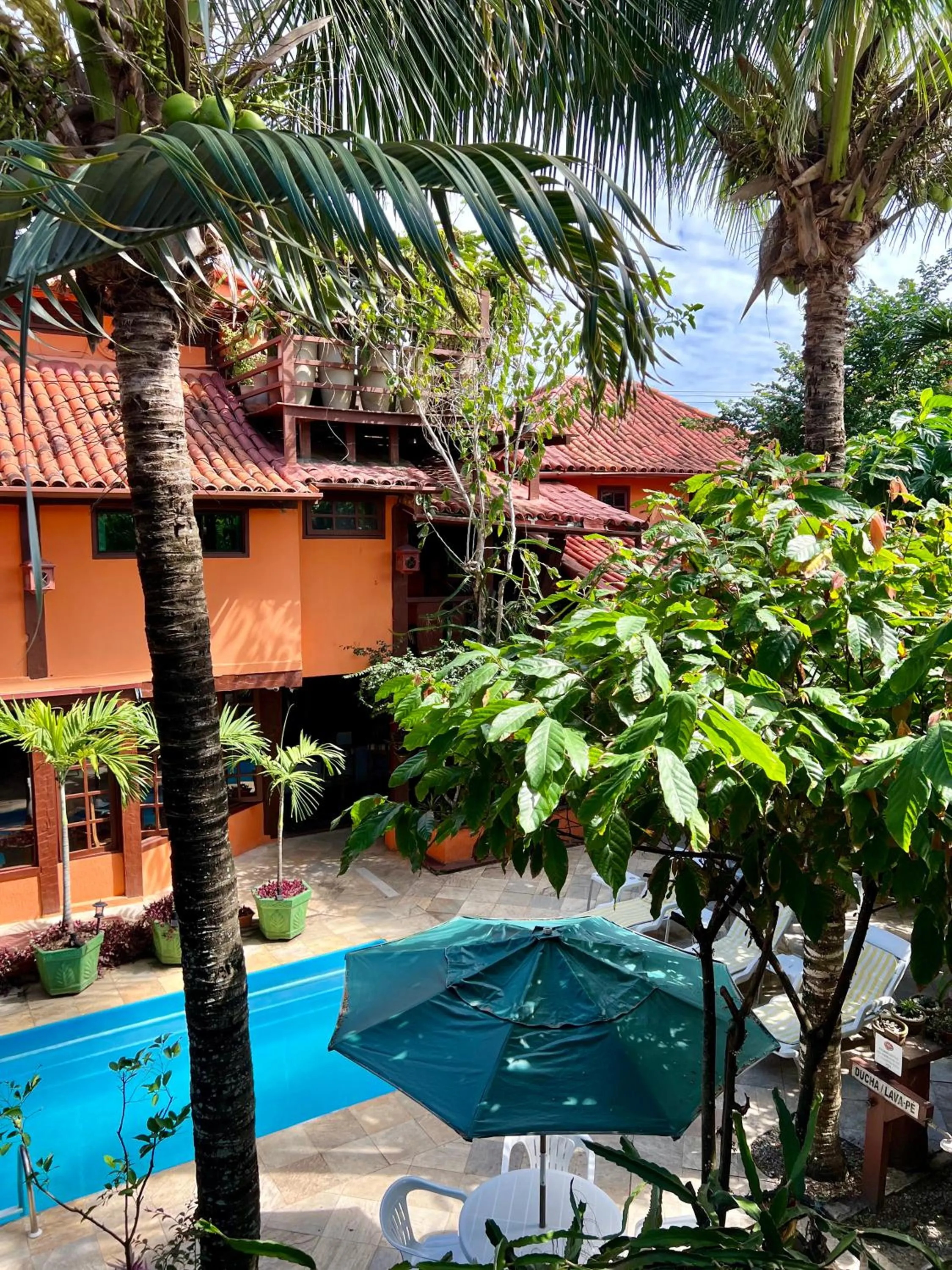 Garden view in Pousada Alforria