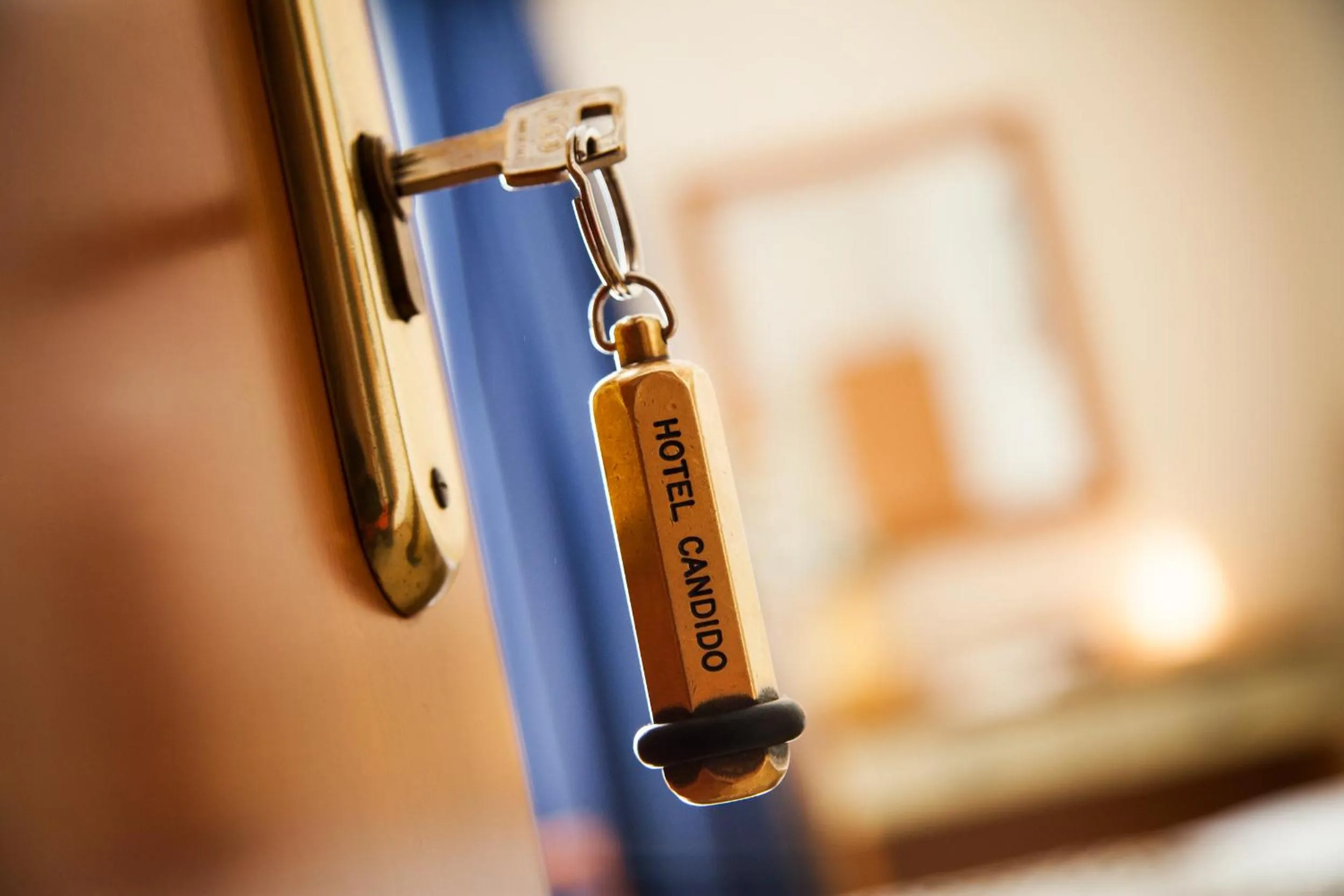 Decorative detail, Bed in Hotel Candido