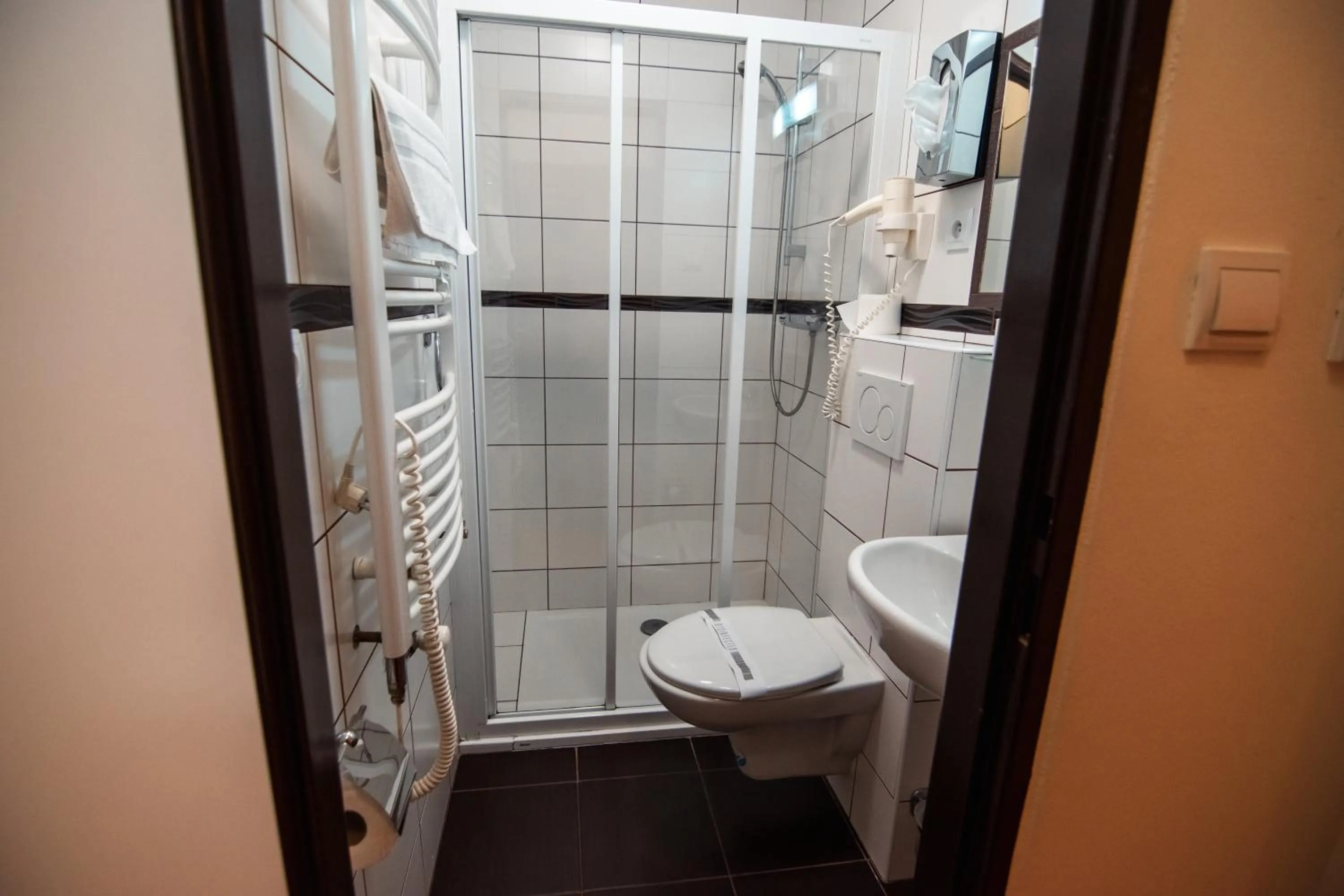 Shower in Hotel U Kaple