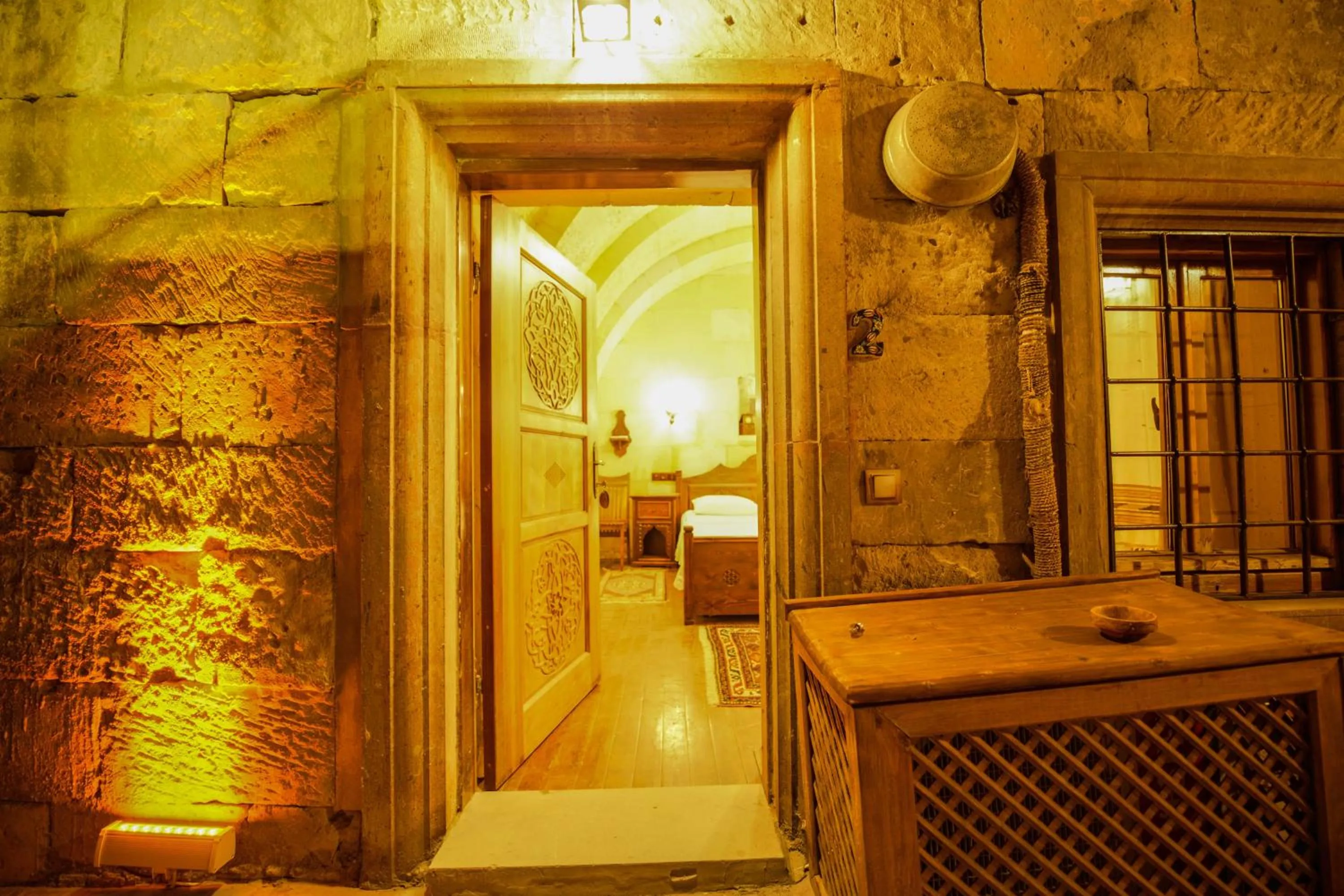 Facade/entrance in Vineyard Cave Hotel