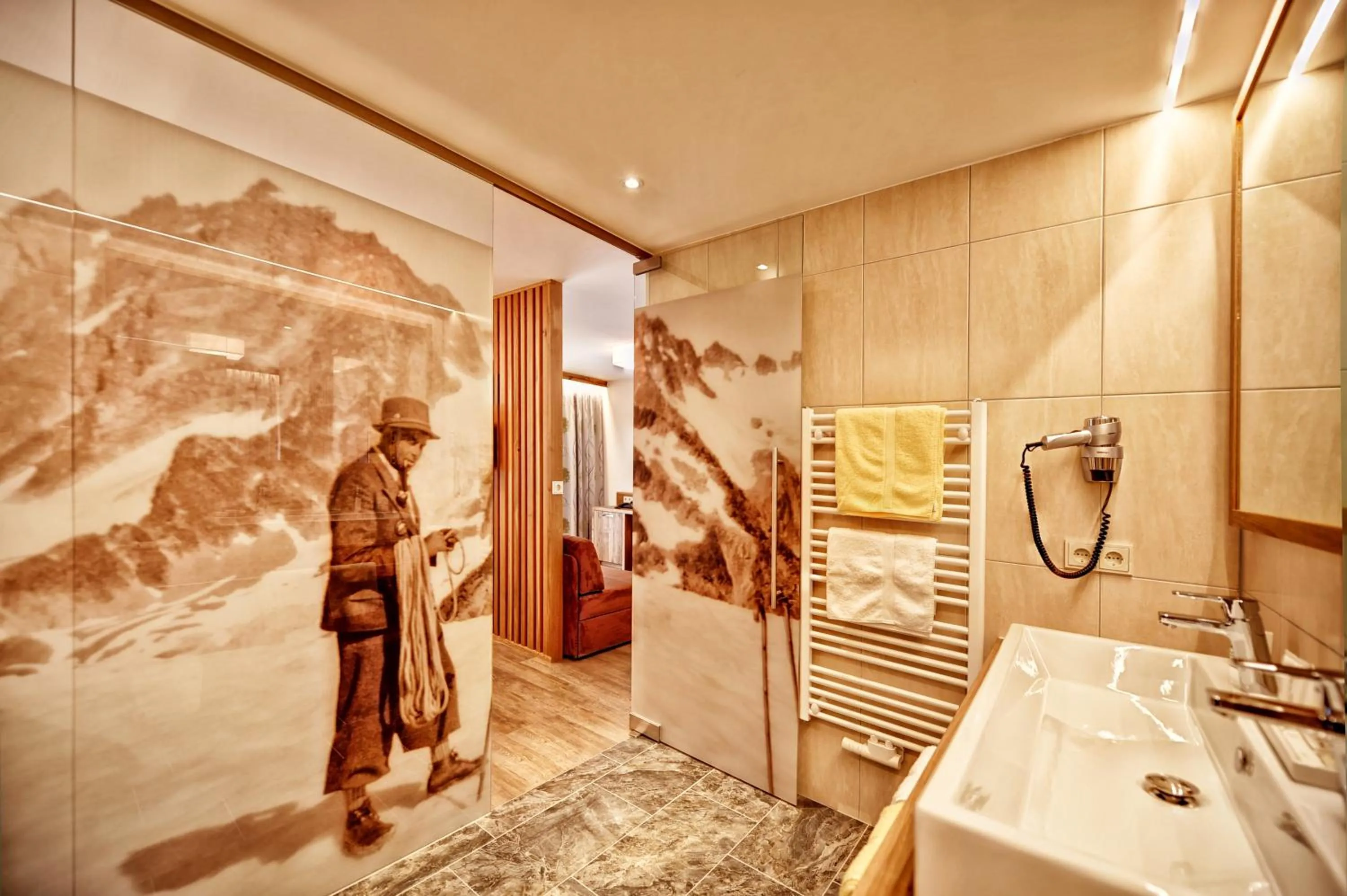 Shower in Hotel Arnika