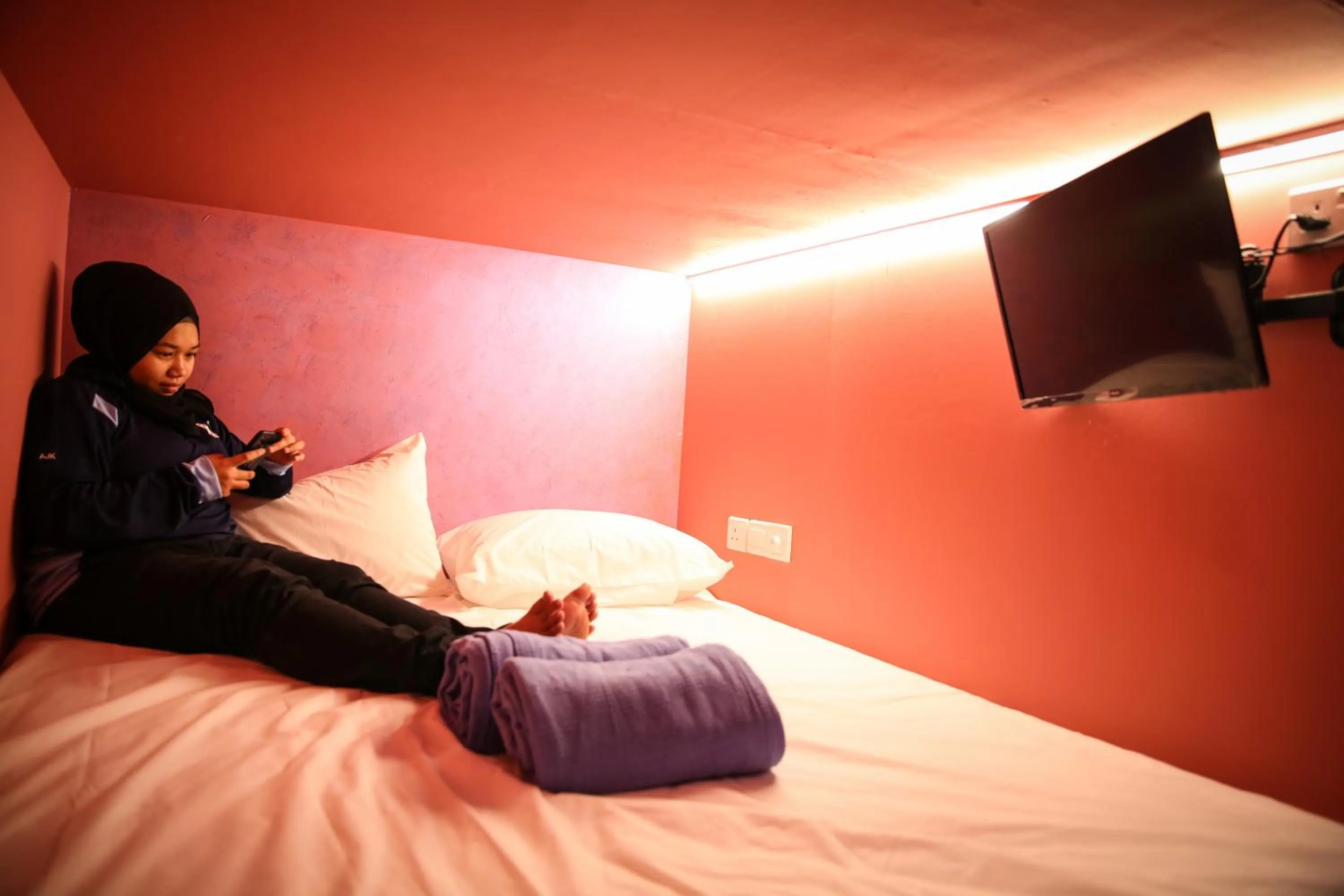 Bed in TBS Rest & Go Transit Motel