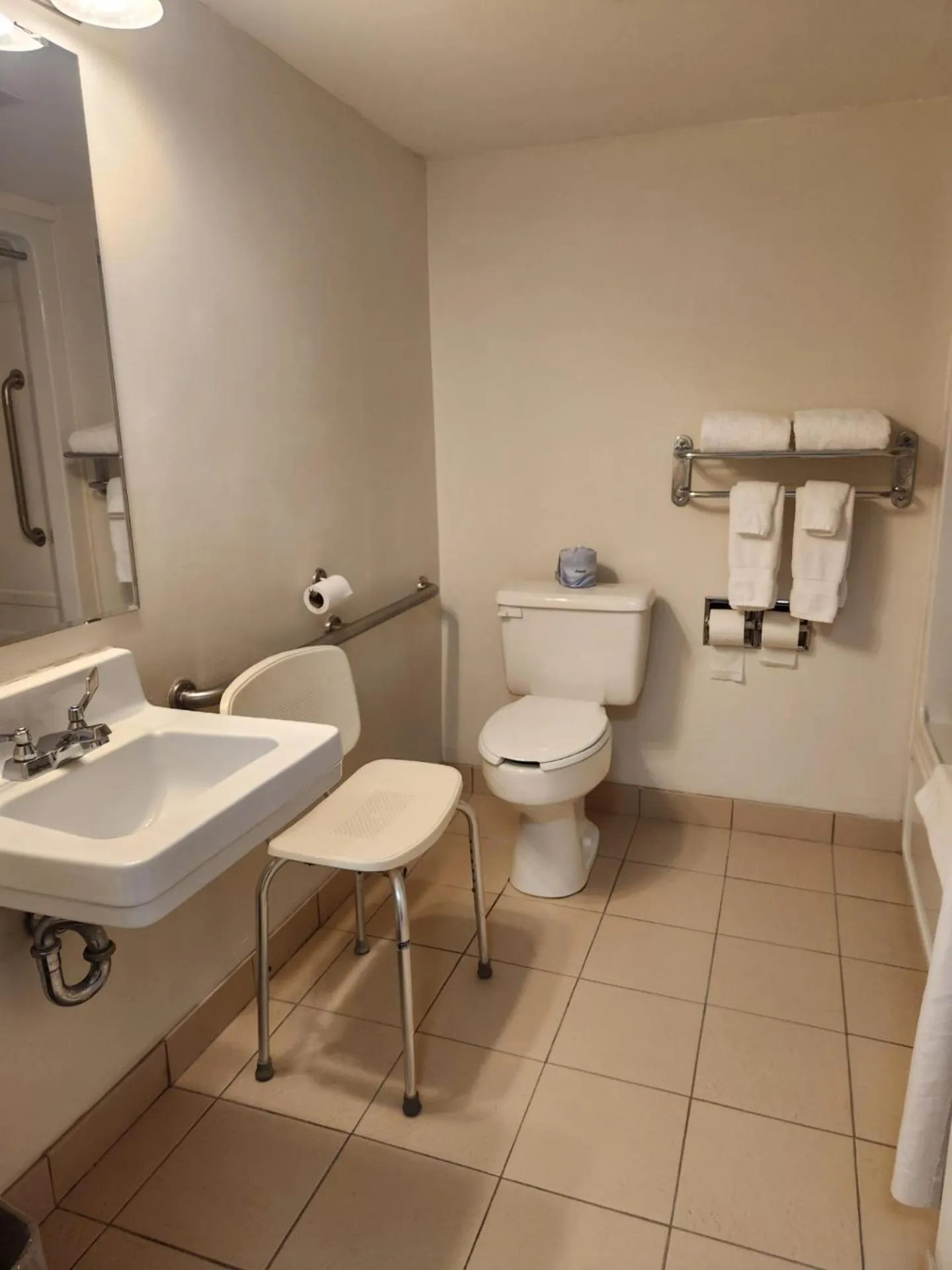 Bathroom in Travelodge by Wyndham Amherst