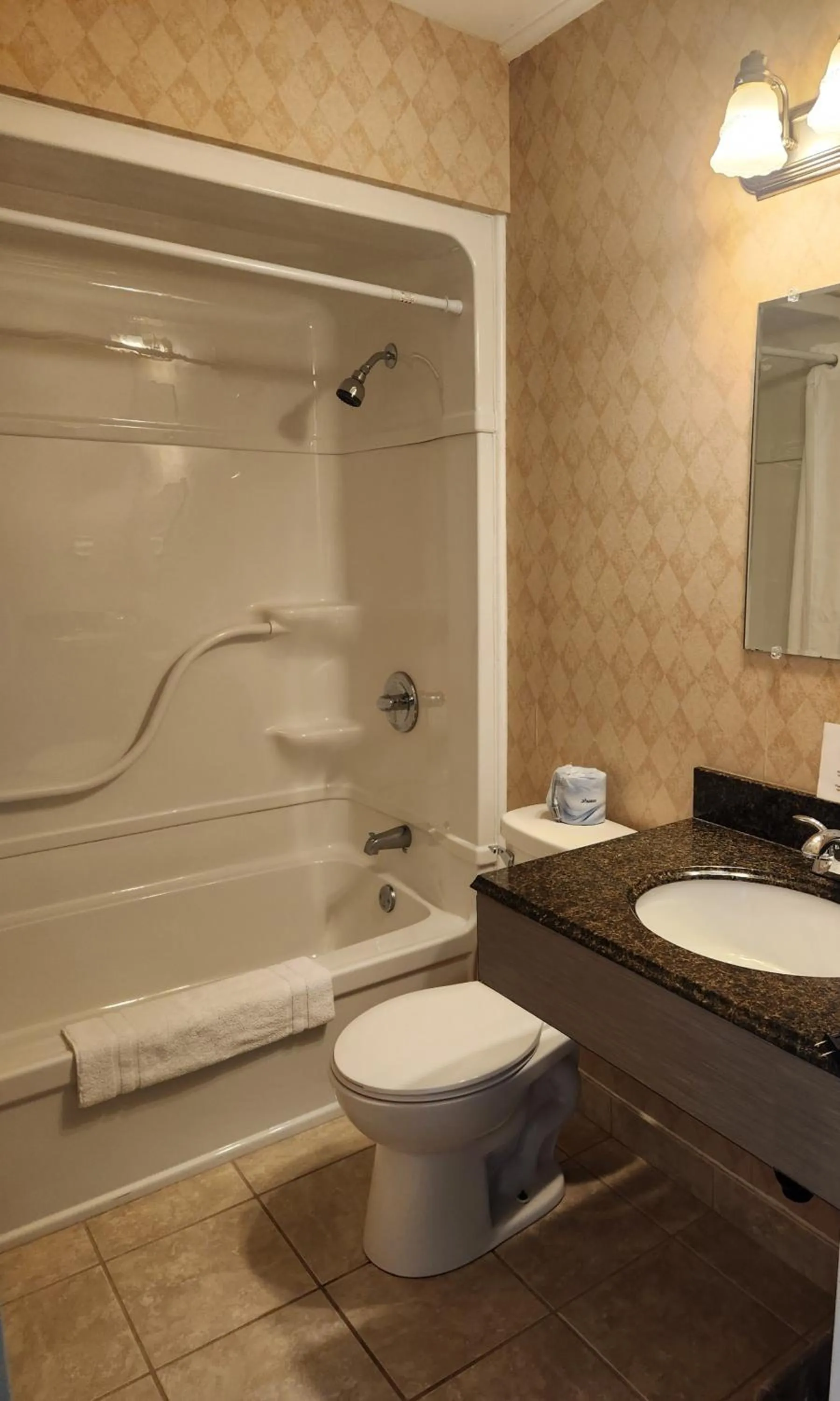 Bathroom in Travelodge by Wyndham Amherst