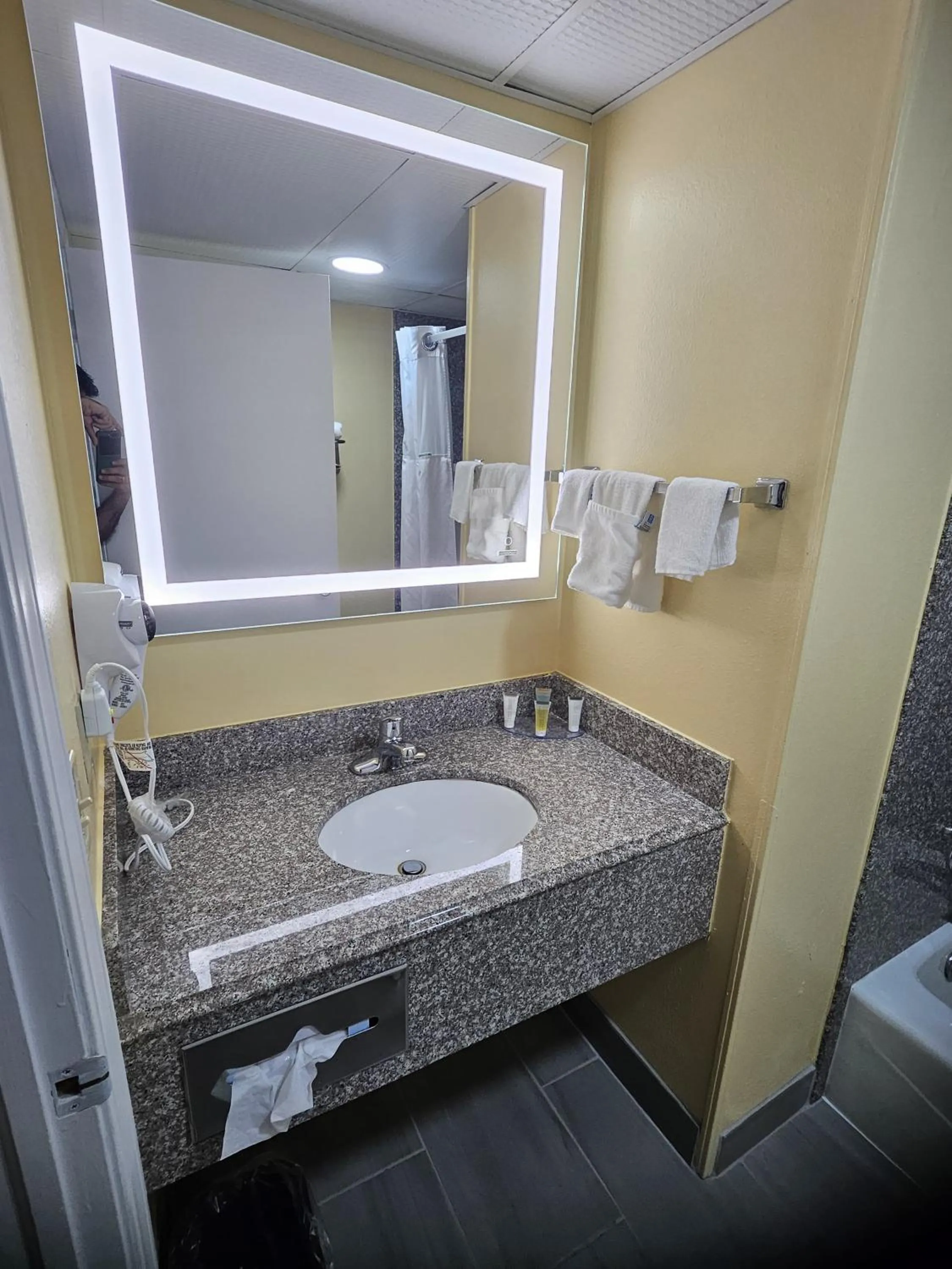 Bathroom in Super 8 by Wyndham Clinton