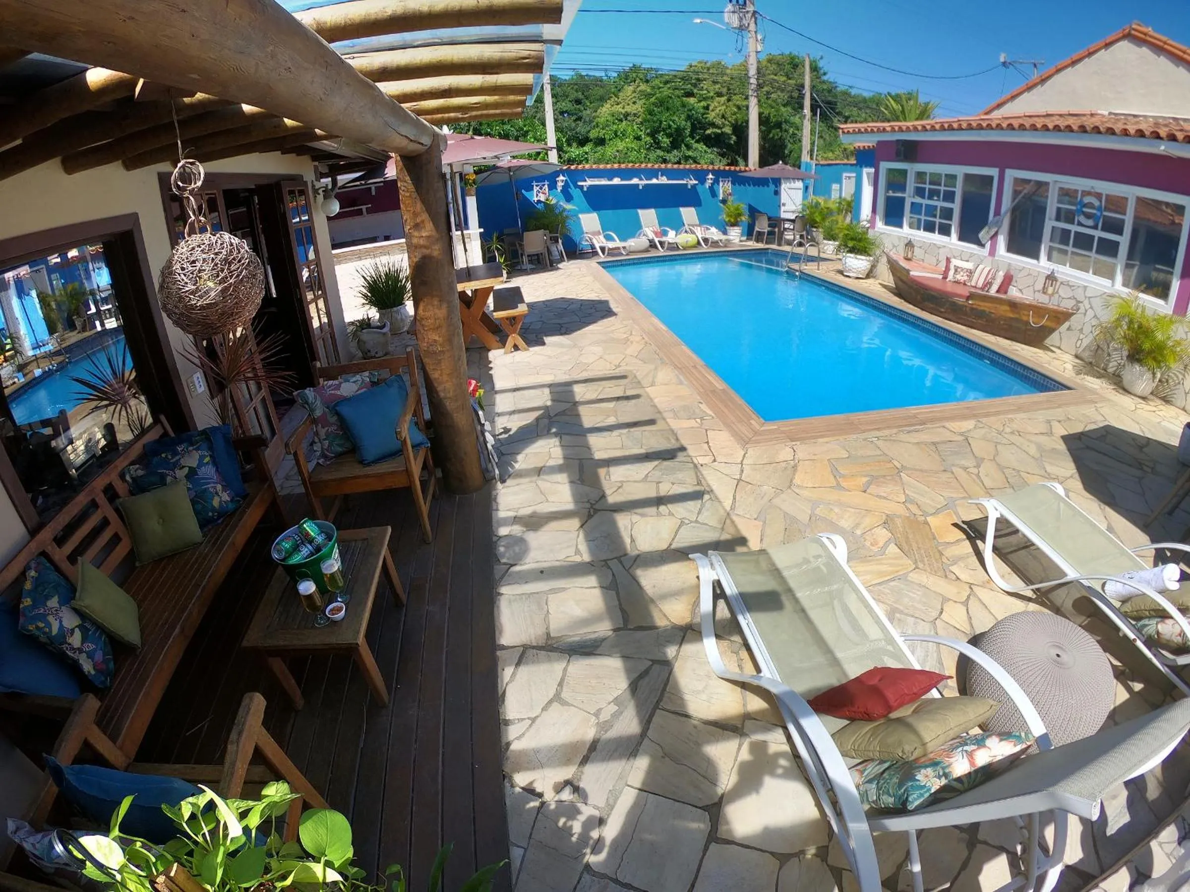 Pool view in Pousada Solar de Geribá