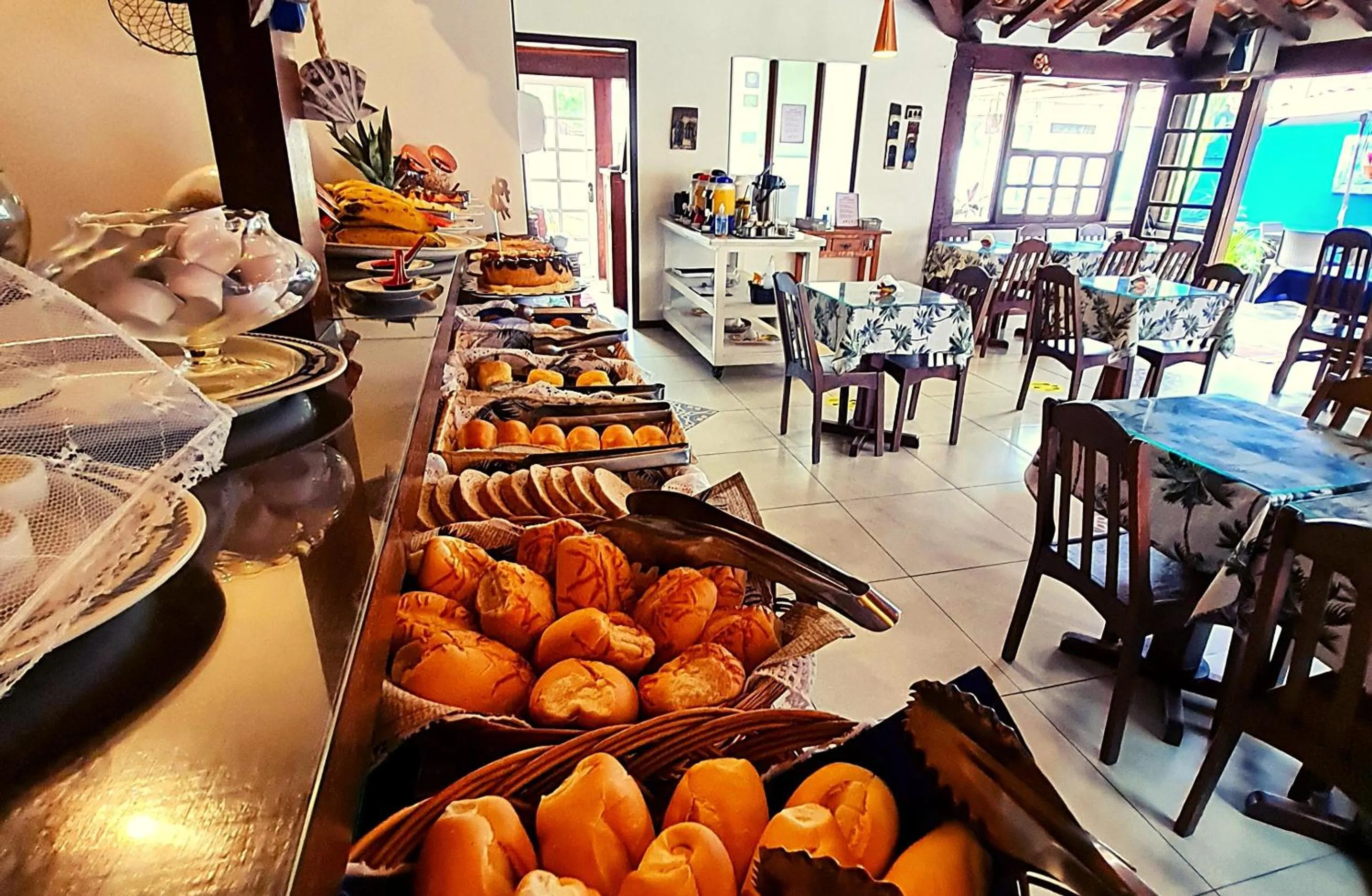 Buffet breakfast in Pousada Solar de Geribá