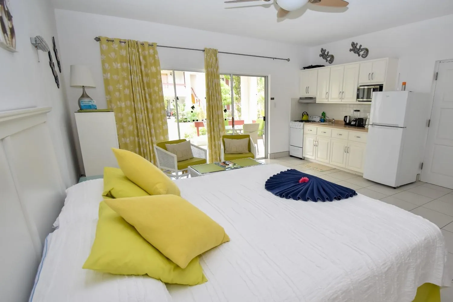 Bed in Antigua Village Beach Resort