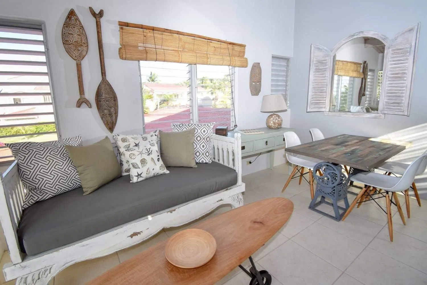 Seating area in Antigua Village Beach Resort