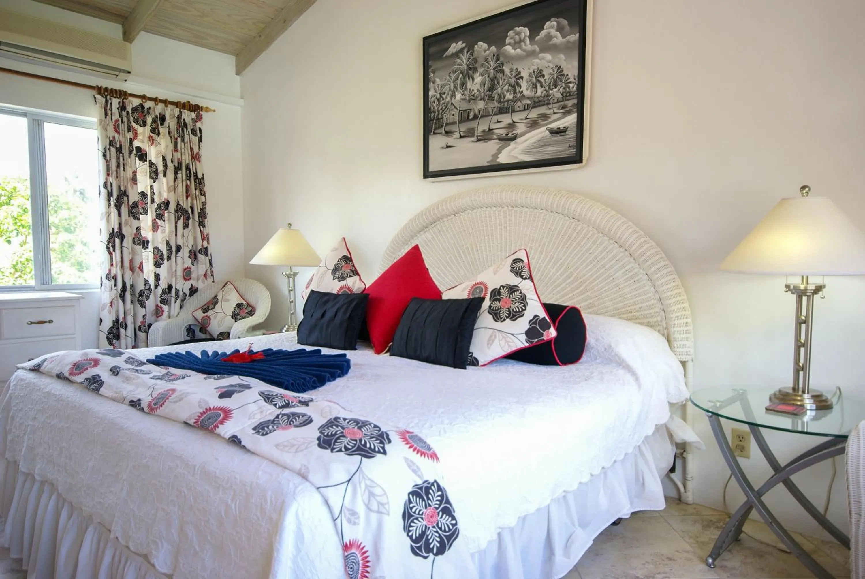 Bed in Antigua Village Beach Resort