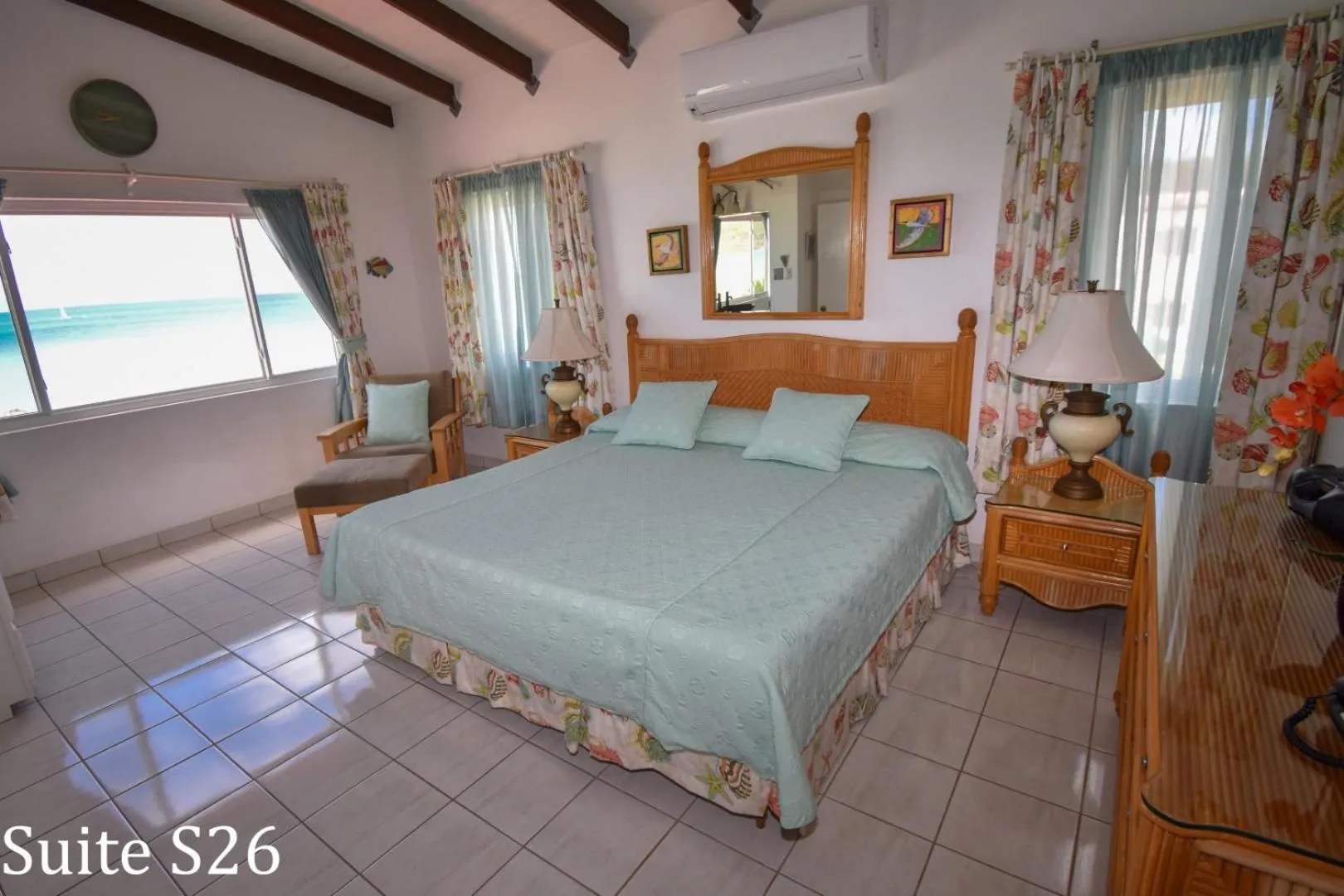 Bed in Antigua Village Beach Resort