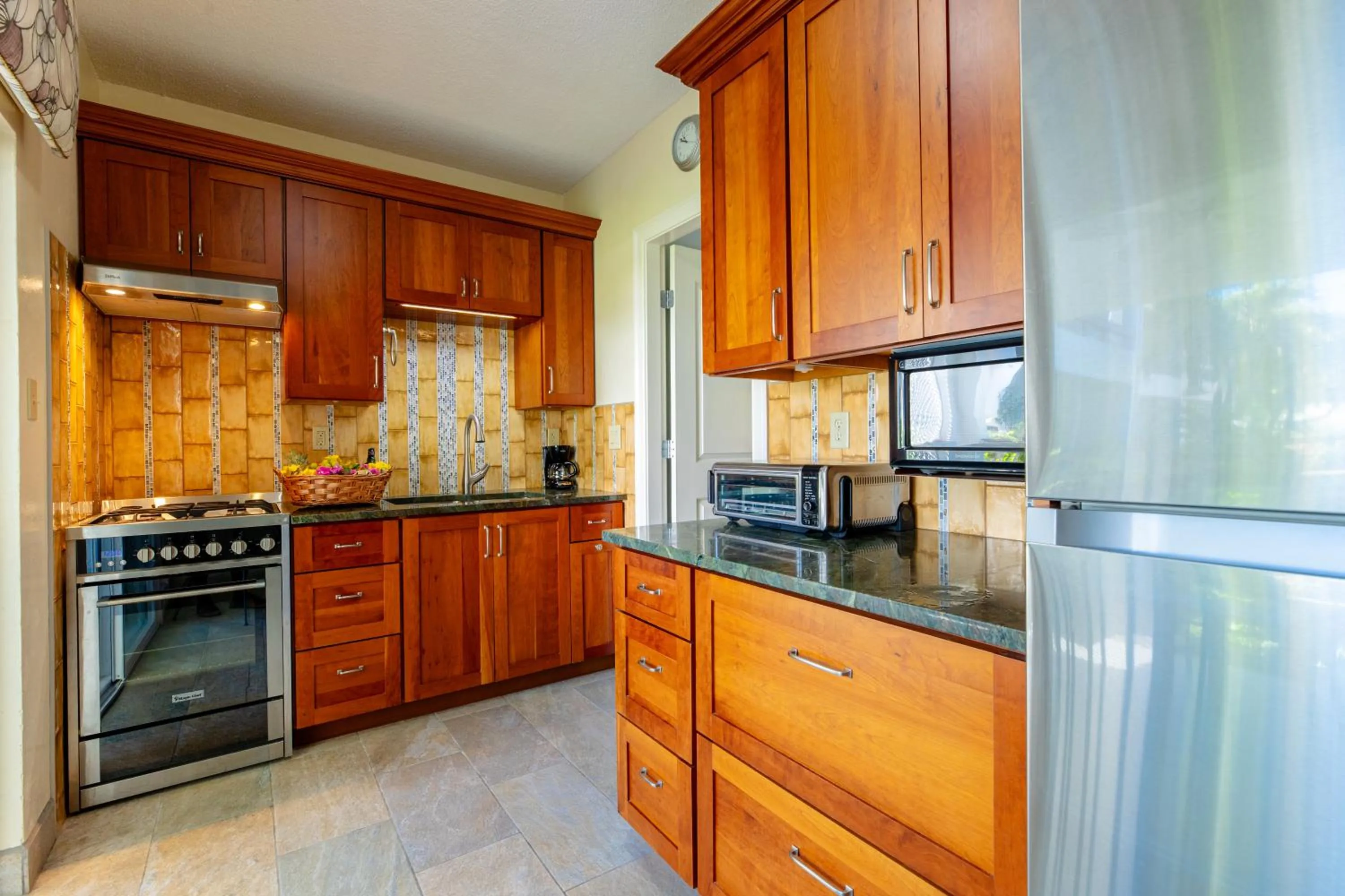 kitchen in Antigua Village Beach Resort
