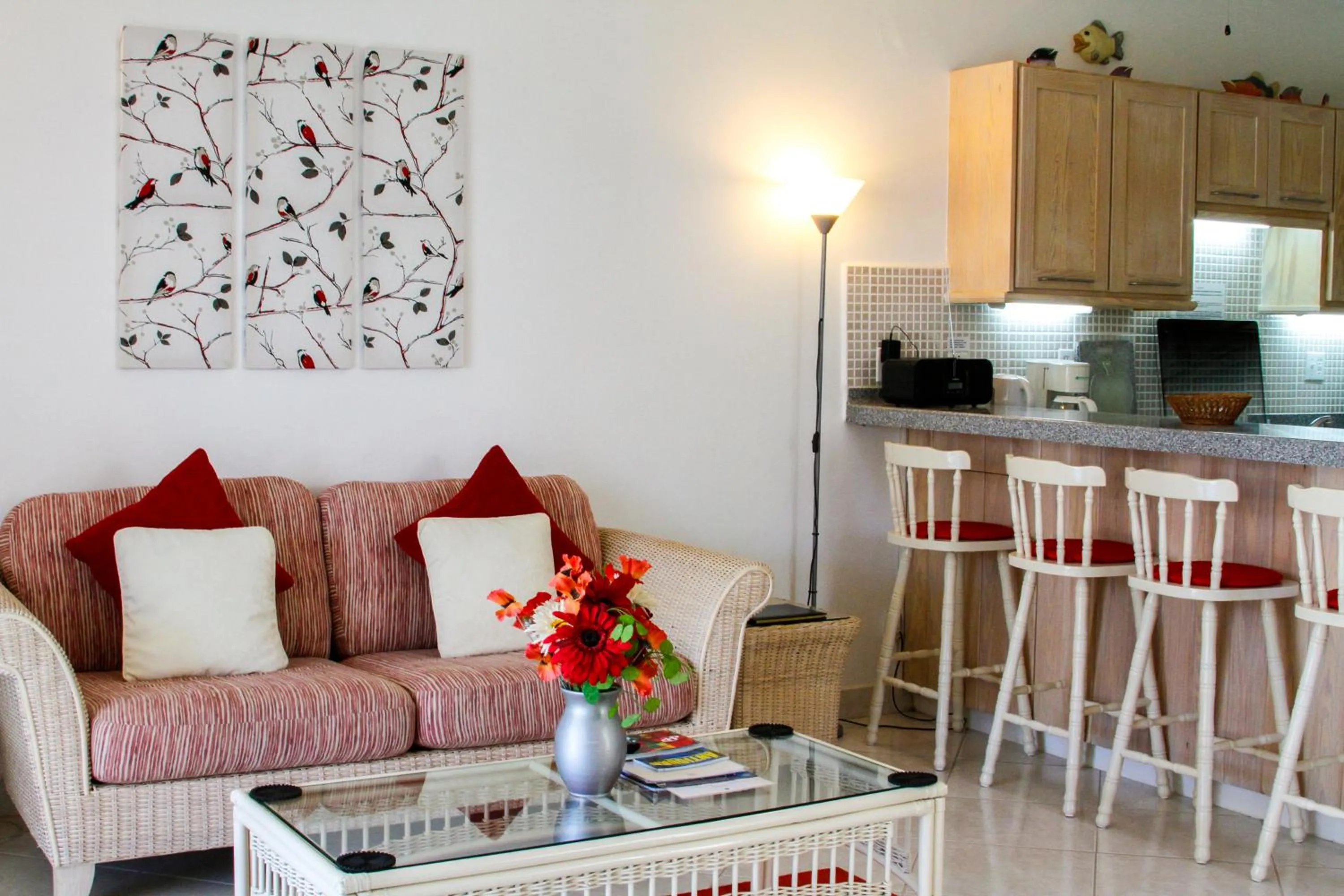Living room in Antigua Village Beach Resort