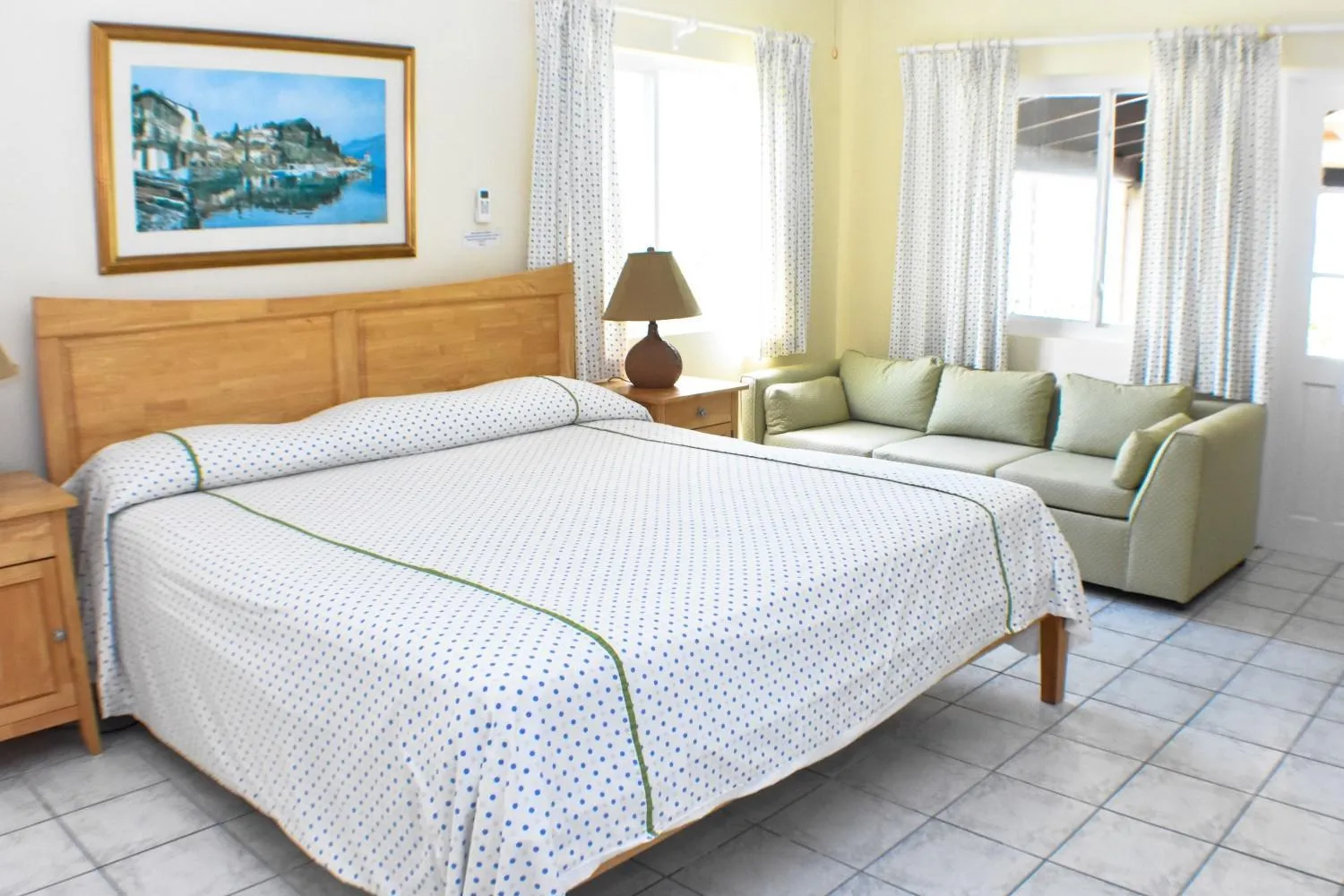 Bed in Antigua Village Beach Resort