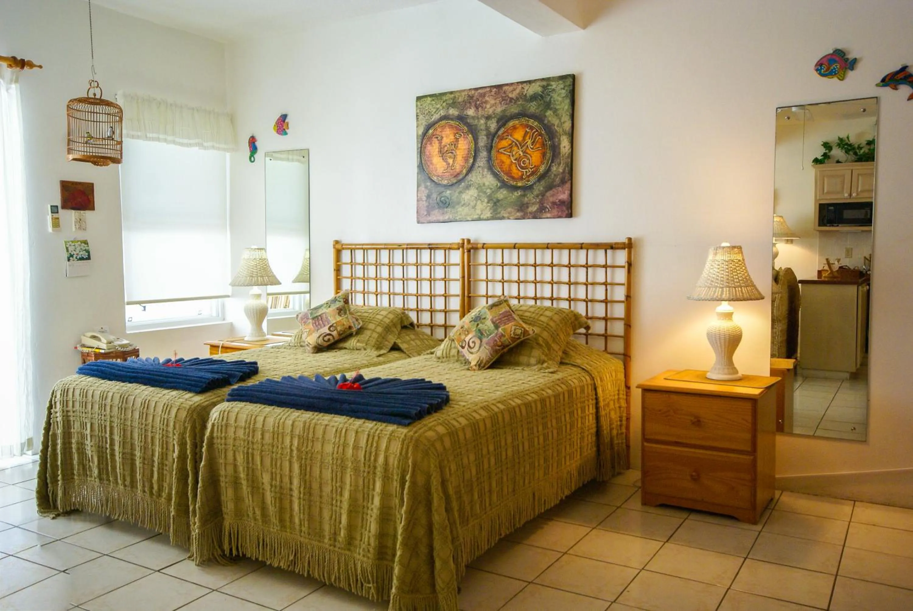 Bed in Antigua Village Beach Resort