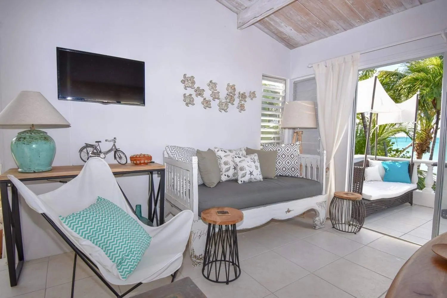 Living room in Antigua Village Beach Resort
