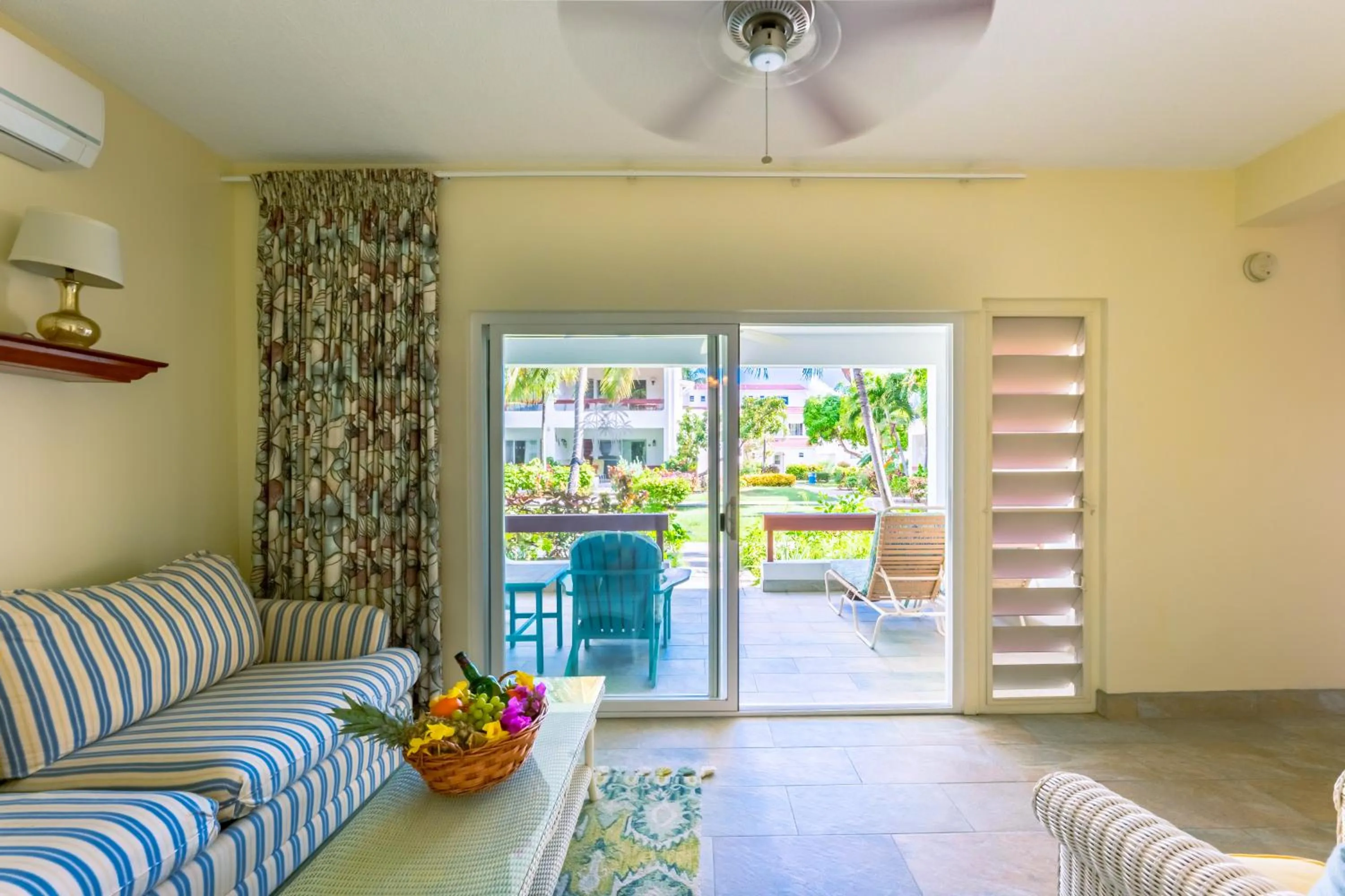 Seating area in Antigua Village Beach Resort