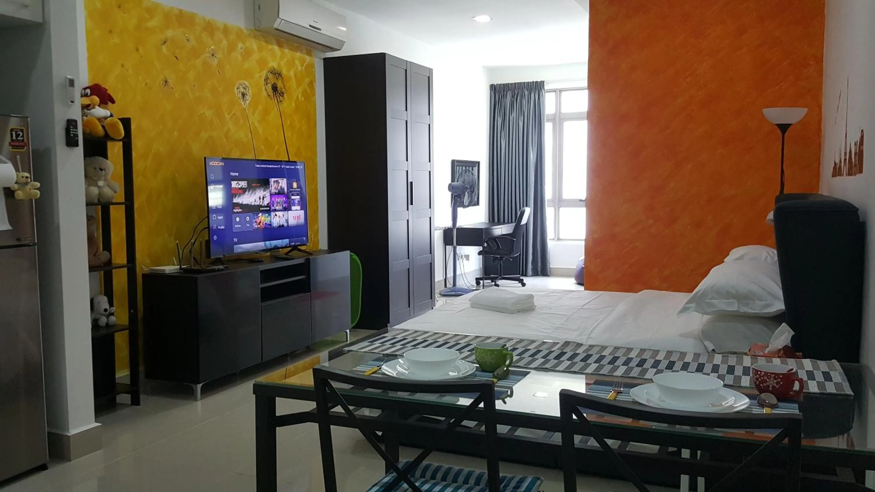 Living room, Bed in Residence @ Shaftsbury Cyberjaya