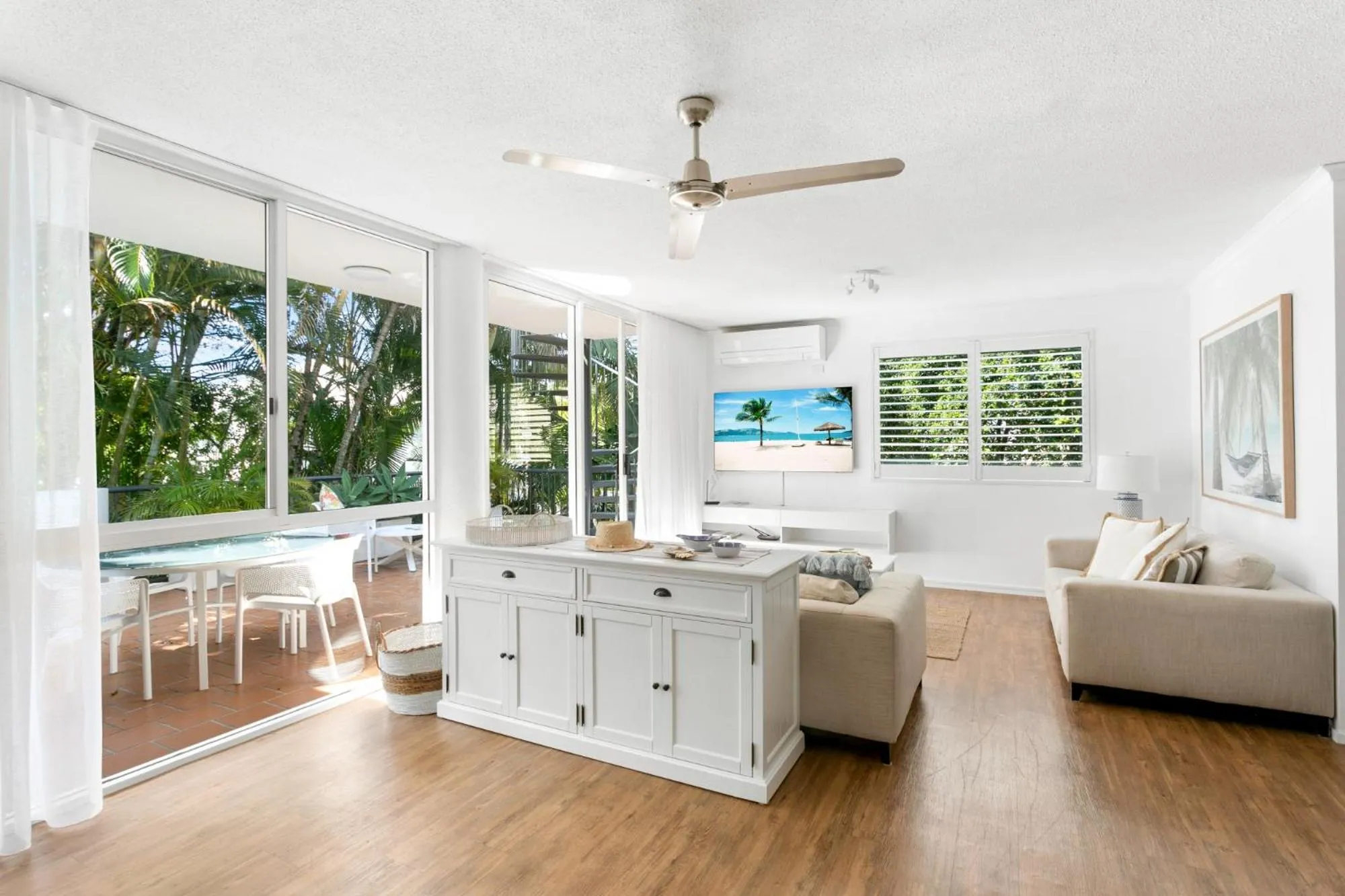 Living room in Noosa Tropicana