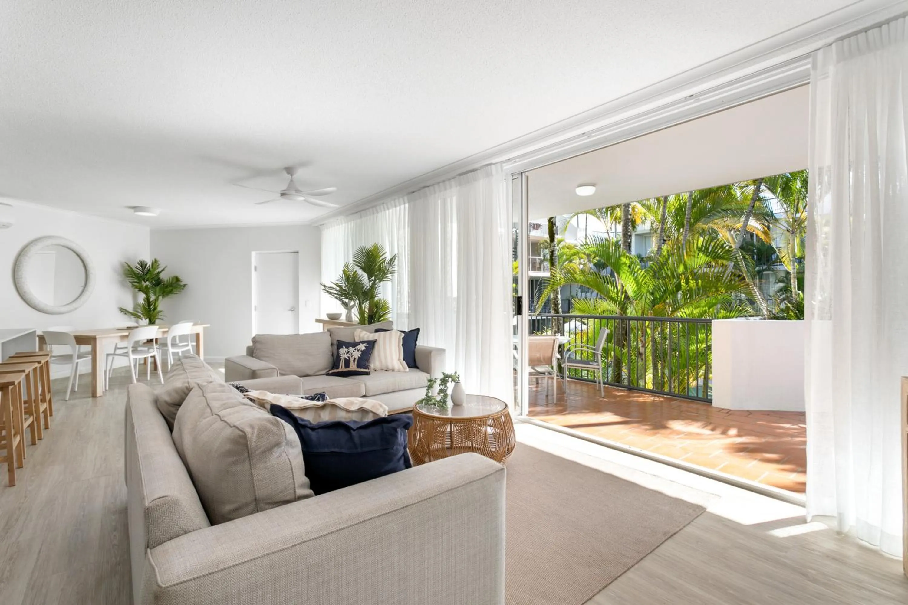 Living room in Noosa Tropicana