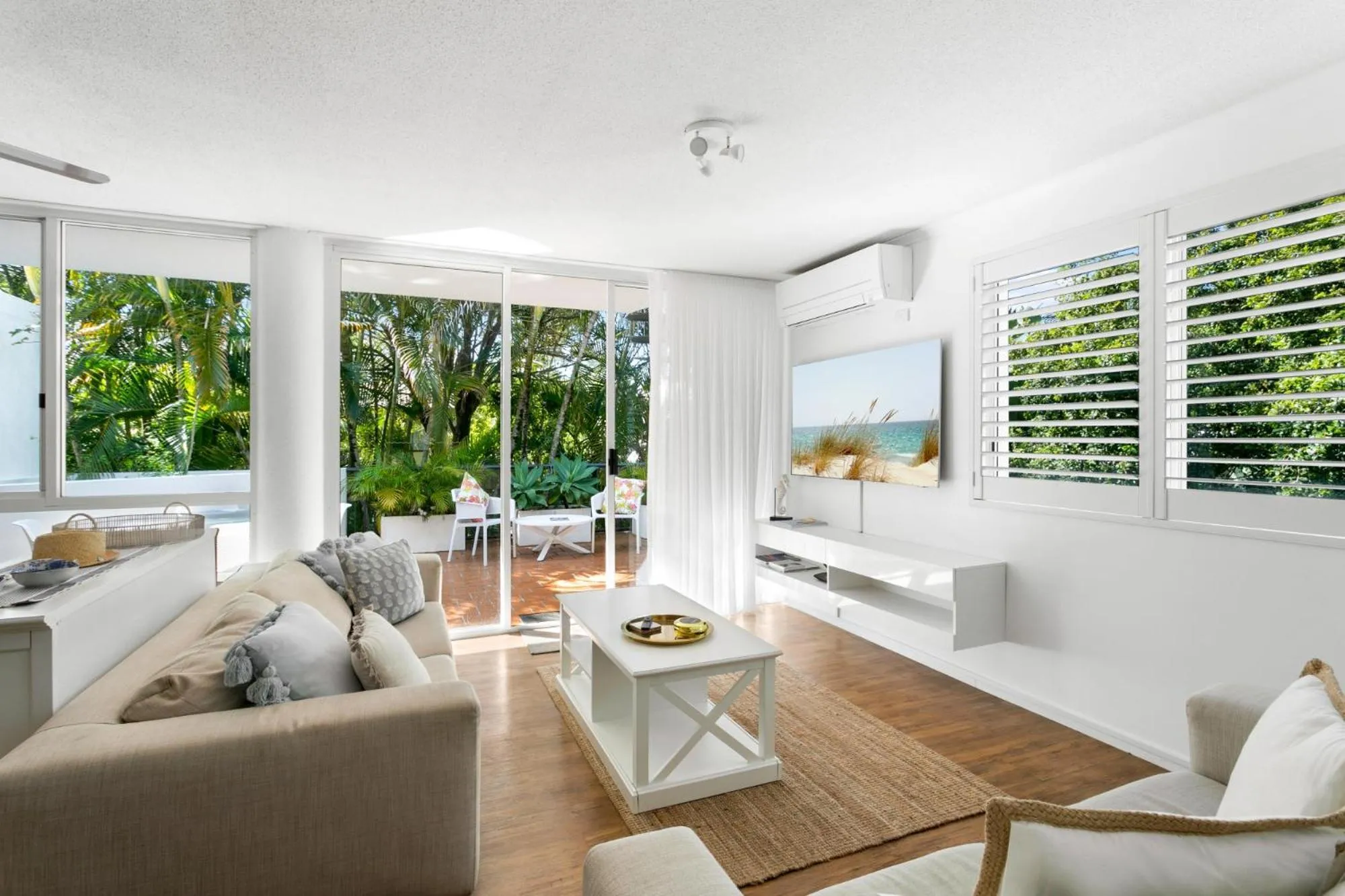 Living room in Noosa Tropicana
